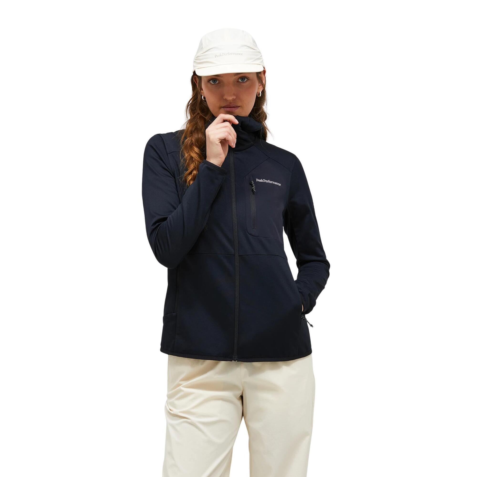 Bluza Peak Performance damska Utility Light Zip Hood czarna - L