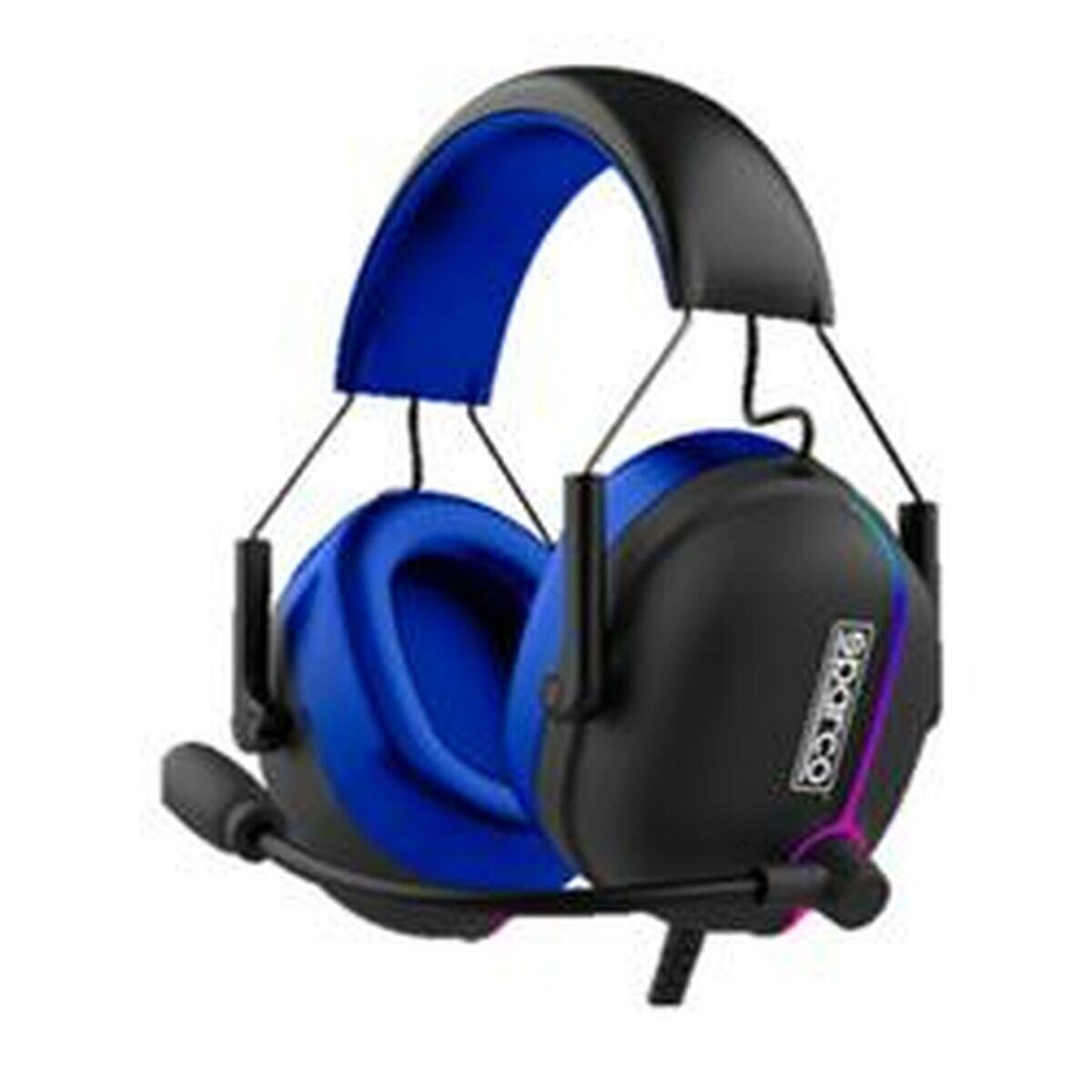 Słuchawki z Mikrofonem Sparco SPHEADPHONEEVO Czarny