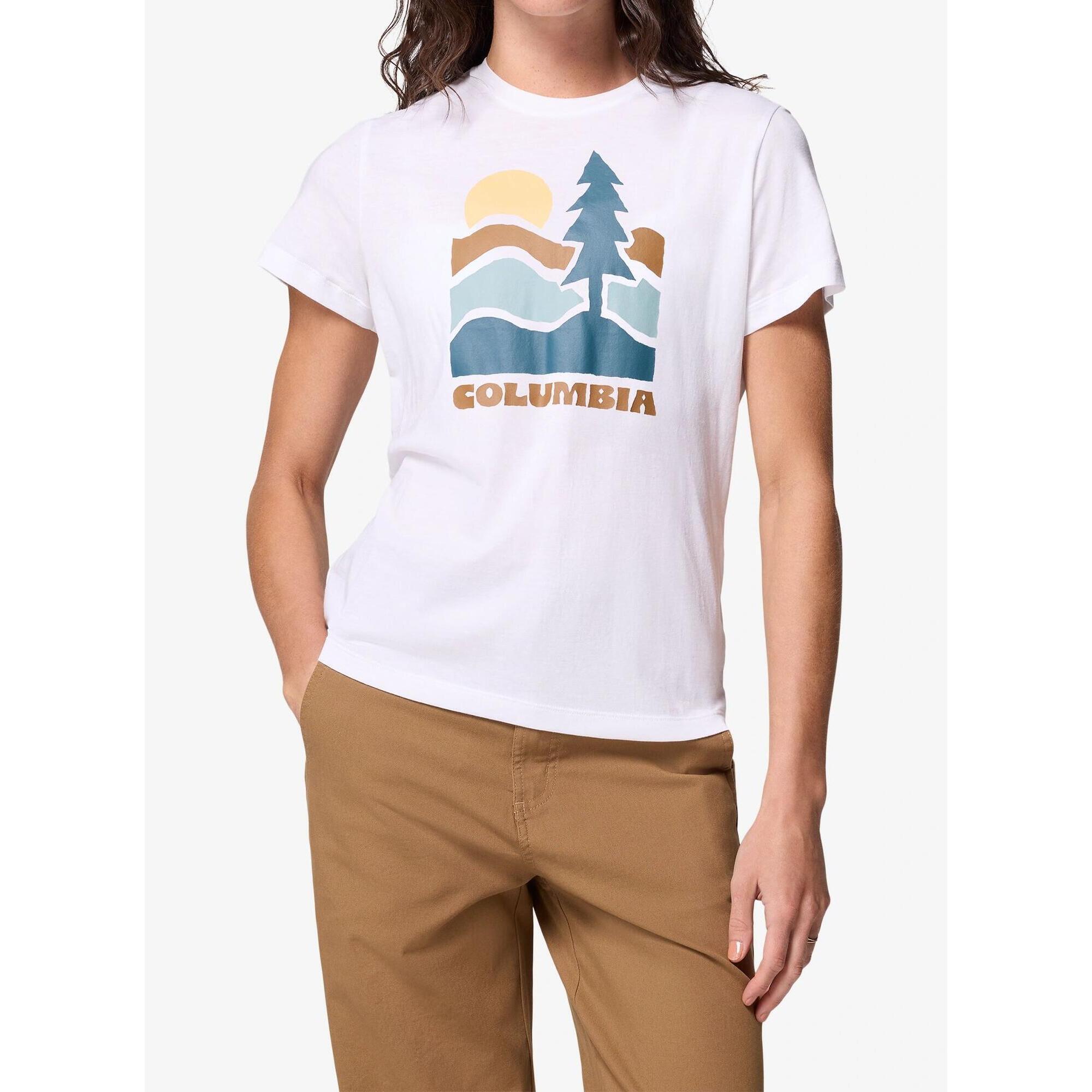 Koszulka z nadrukiem damska Columbia Ruby Springs Graphic Fitted