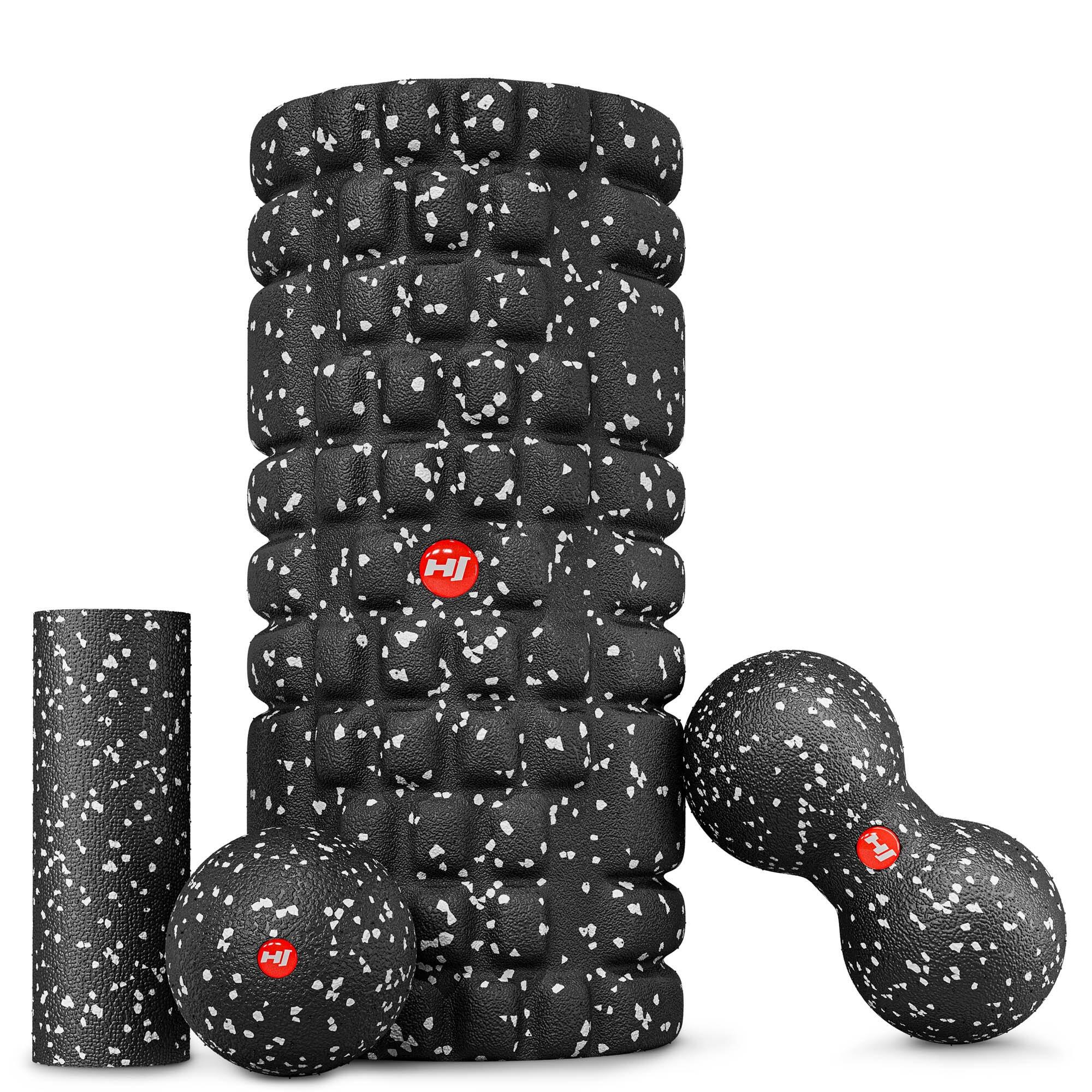 Zestaw piłeczek do masażu + roller i wałek do masażu Hop-Sport