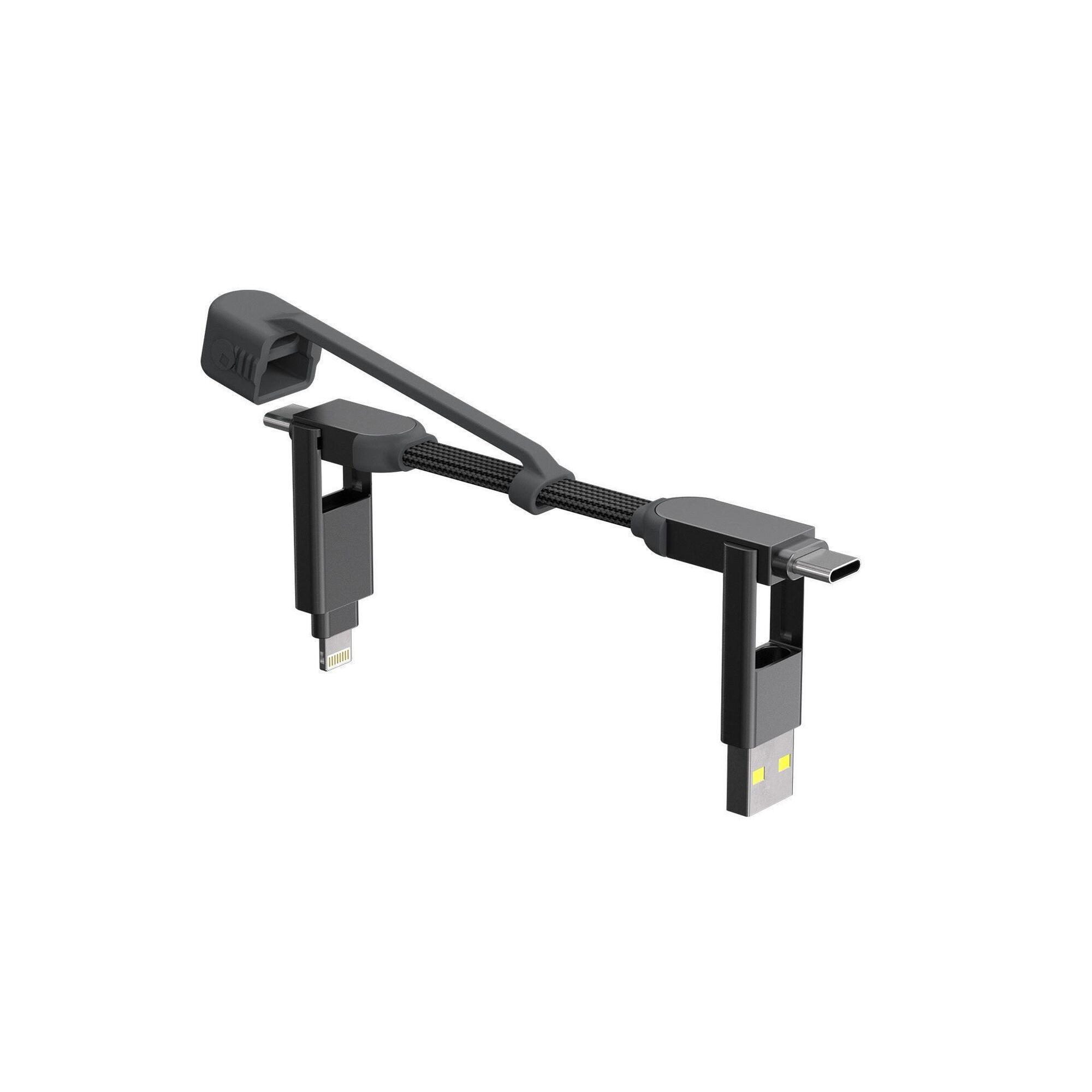inCharge XS - kabel ładujący USB-C - 4 w 1 - 240W - Szary