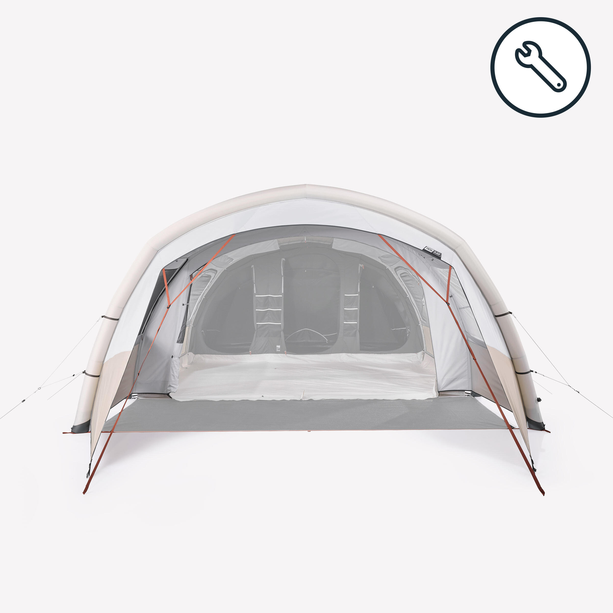 Tropik do namiotu Quechua Air Seconds 6.3 XXL Fresh & Black