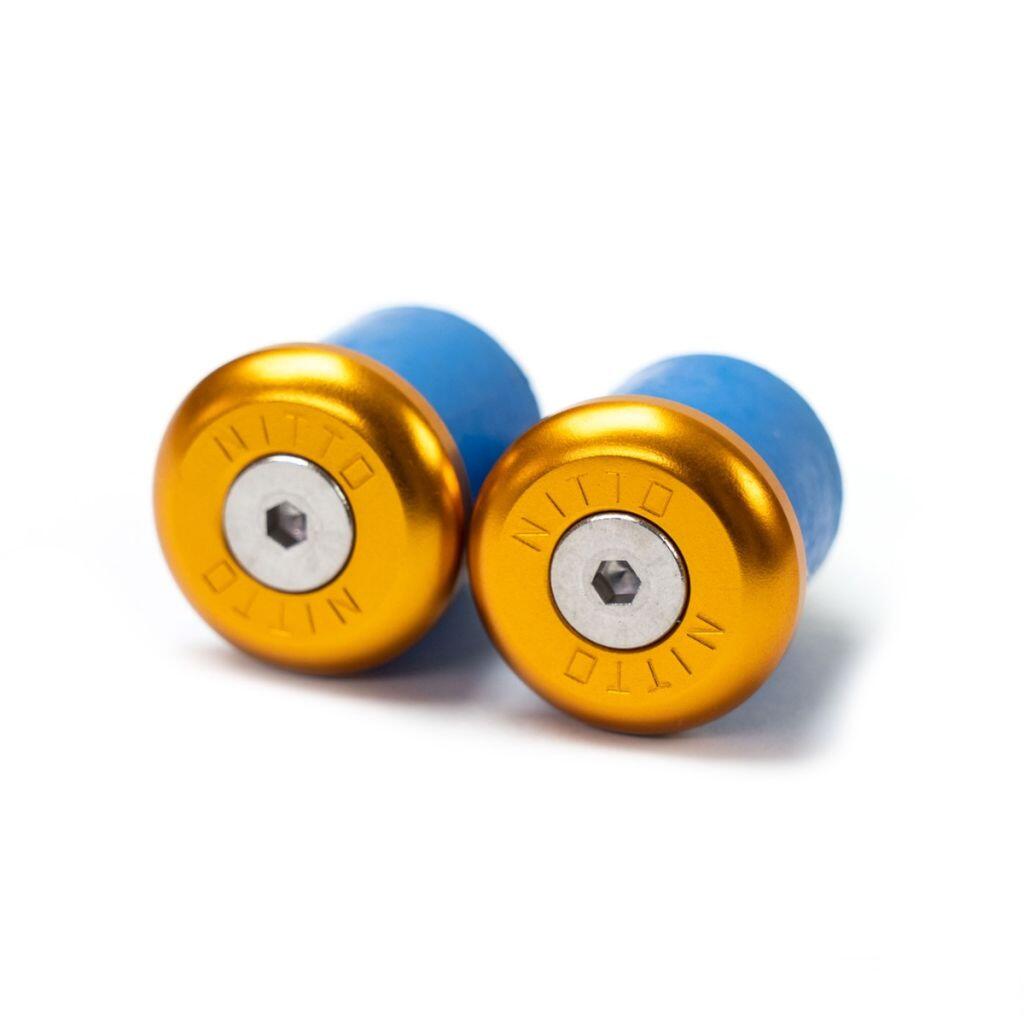 Rogi kierownicy NITTO EC-01 – anodowane na złoto aluminium – 23,8 mm