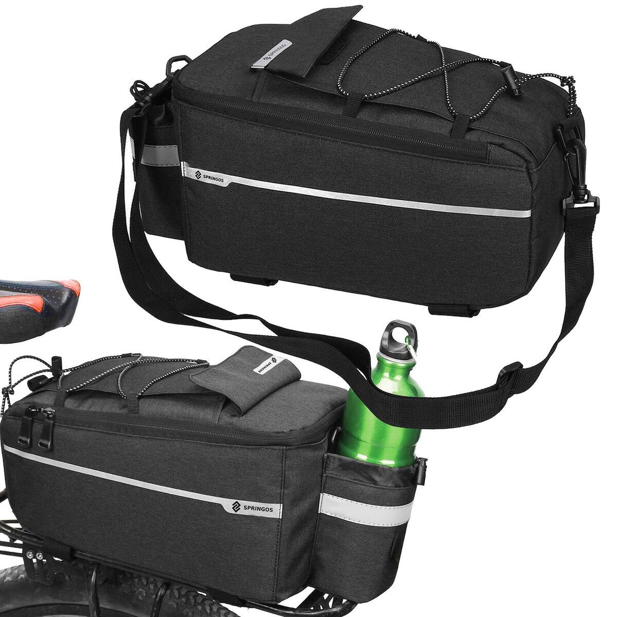 Torba rowerowa na bagażnik Springos 8,5L czarna