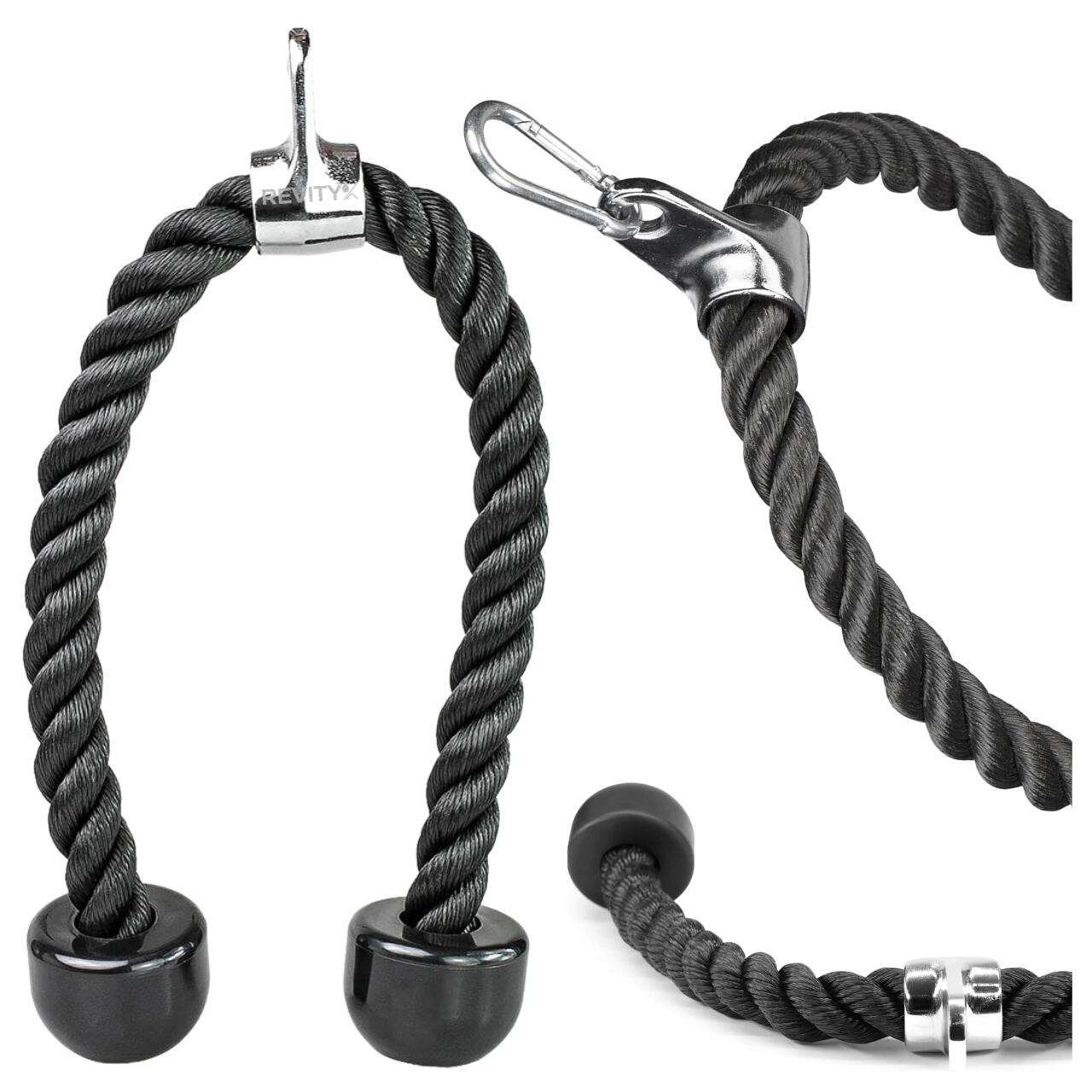 Uchwyt lina sznur do wyciągu Revity do treningu tricepsa o wysokiej nośności