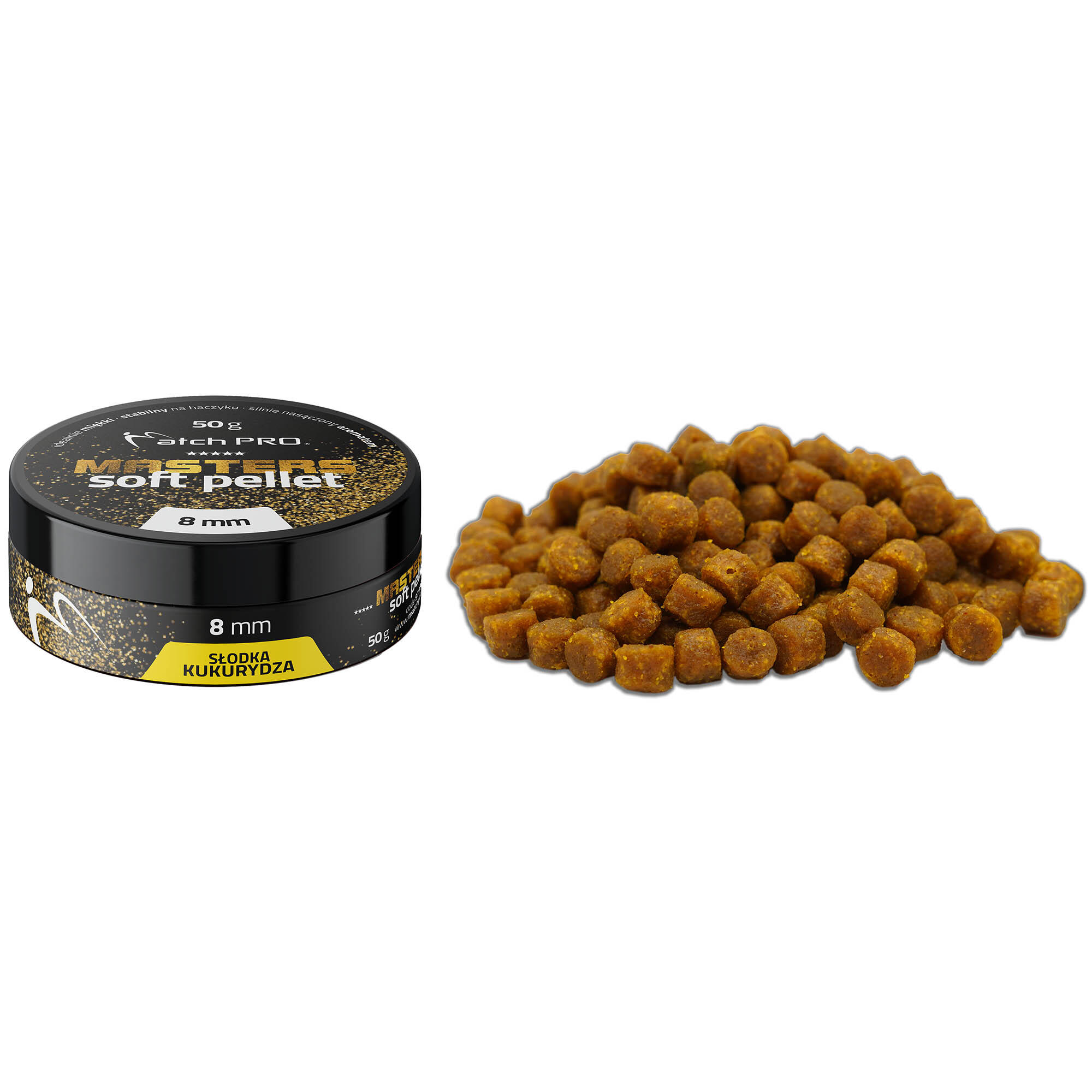 Przynęta Pellet Matchpro Masters Soft Pellet Słodka Kukurydza 8Mm 50G