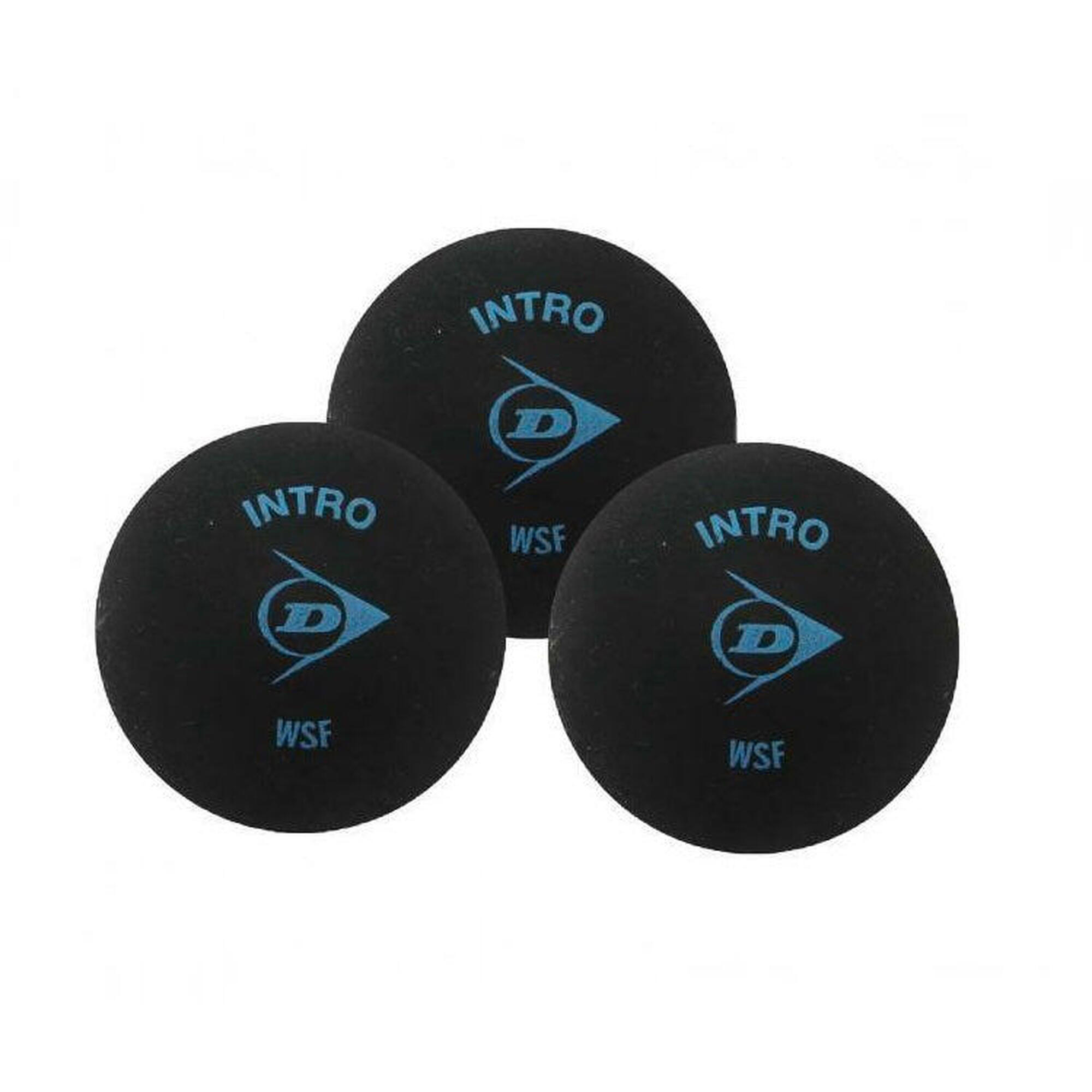 Zestaw 3 piłeczek do squasha Dunlop intro blister