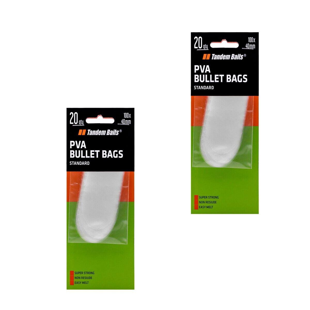 Worki rozpuszczalne PVA pocisk 100*40mm /20 szt zestaw 2 szt