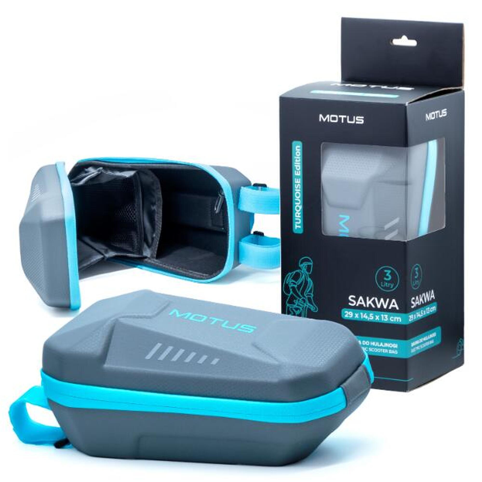 Sakwa na hulajnogę elektryczną Wodoodporna Torba Motus Turquoise Edition 3 L