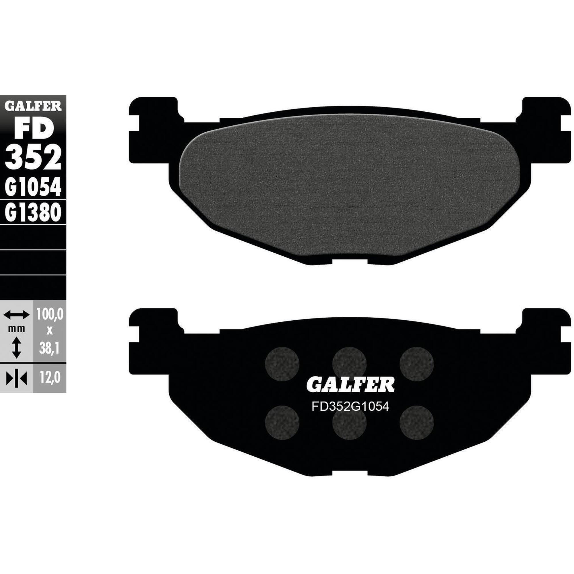Klocki hamulcowe Galfer FD352 G1054 - Organiczne Standardowe