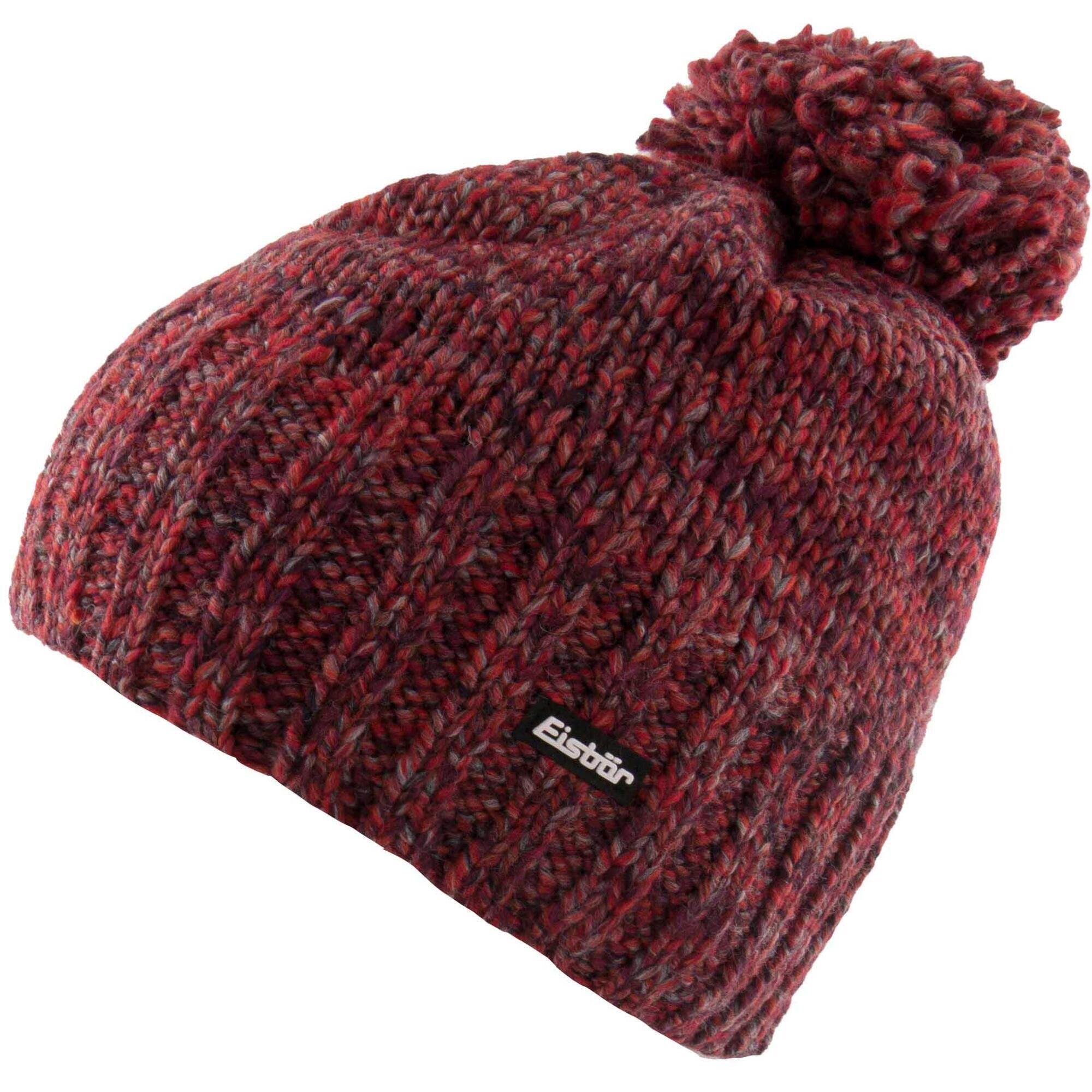 Czapka Eisbär WMS Wally Pompon Czerwona dla Kobiet - Zimowa Elegancja