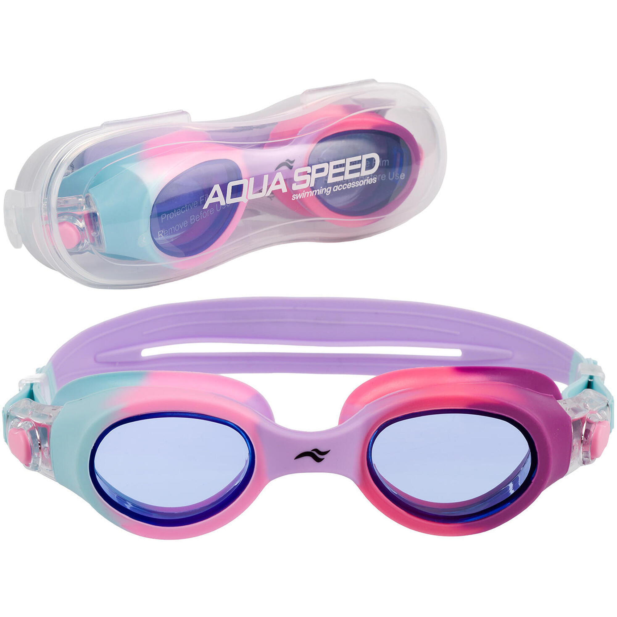 Okulary pływackie do pływania dla dzieci na basen AQUA SPEED