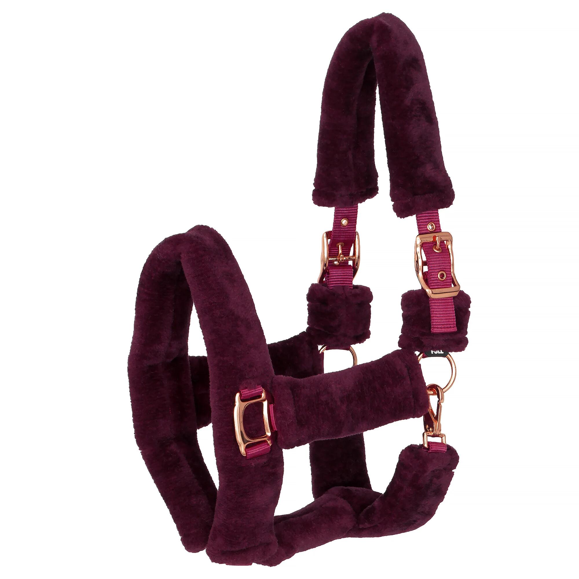 Kantar dla konia START Teddy RoseGold z miękkim futerkiem