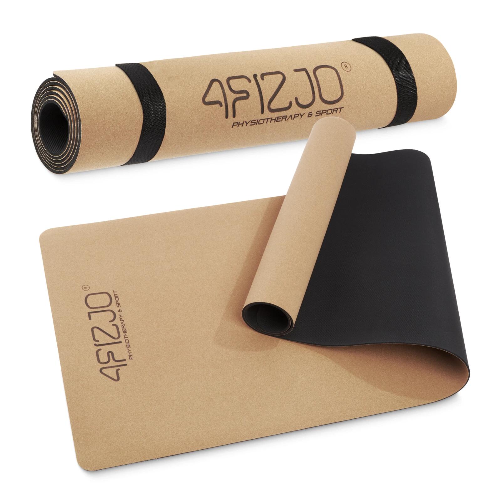 Mata do jogi 4FIZJO 4 mm korkowa