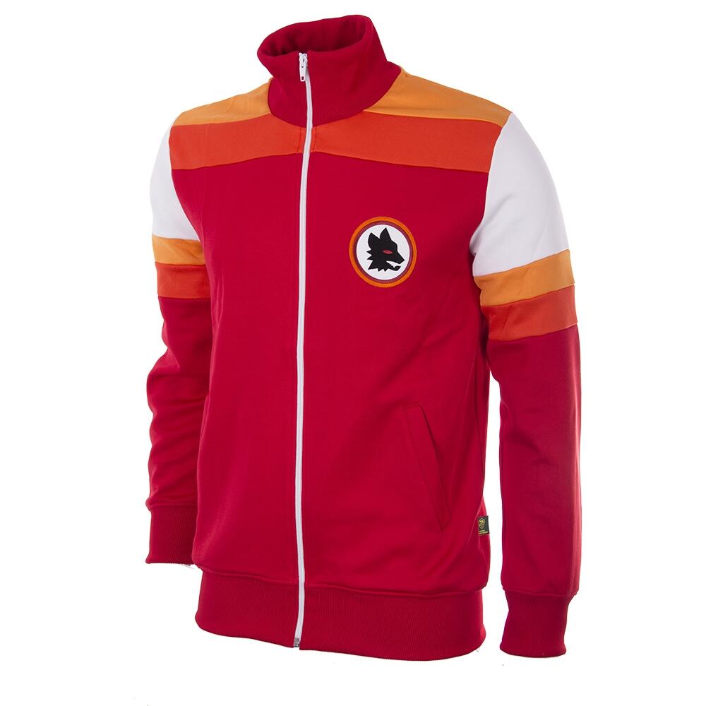 Kurtka/bluza retro piłkarska dla dorosłych - AS Roma 1979-80 - Czerwona
