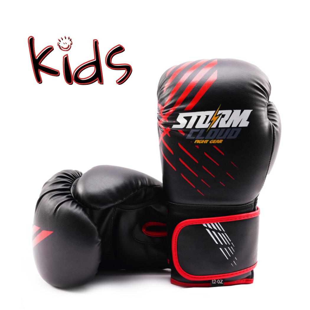 Rękawice bokserskie dziecięce StormCloud Lynx 6oz czarno-czerwone