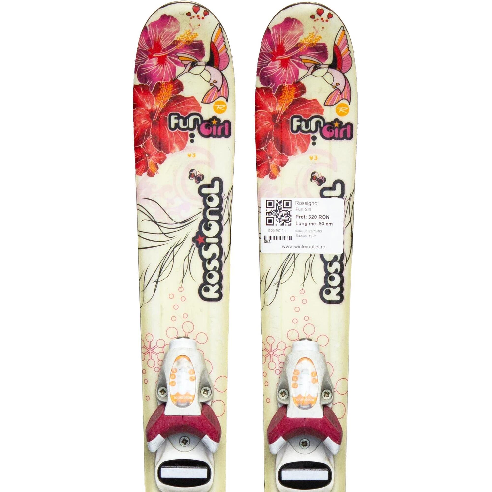 Second Life- Narty ROSSIGNOL Fun Girl, 80 cm - Stan bardzo dobry