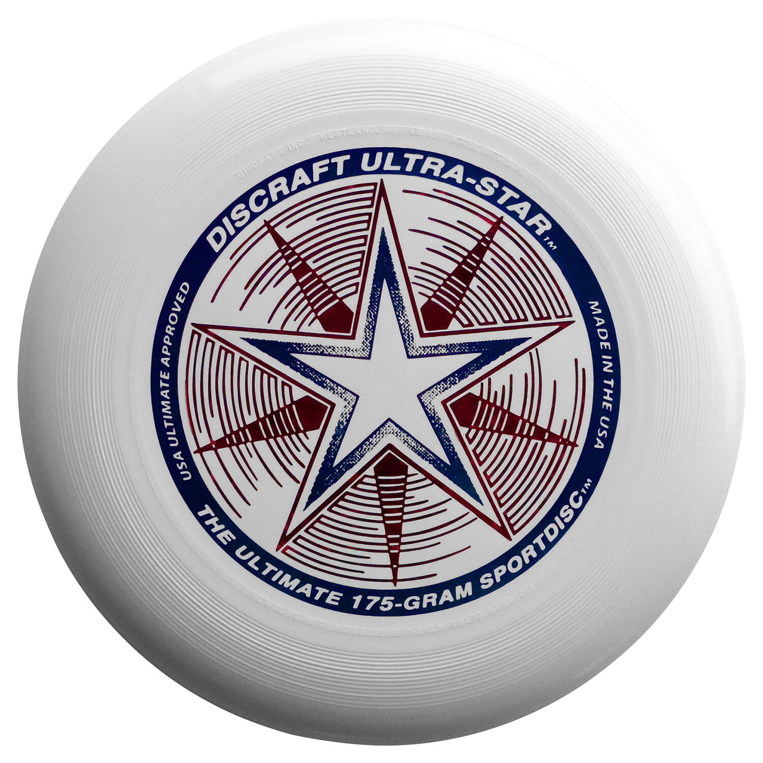 Frisbee Discraft UltraStar White 175 gr DCUSSW White 27,5 cm