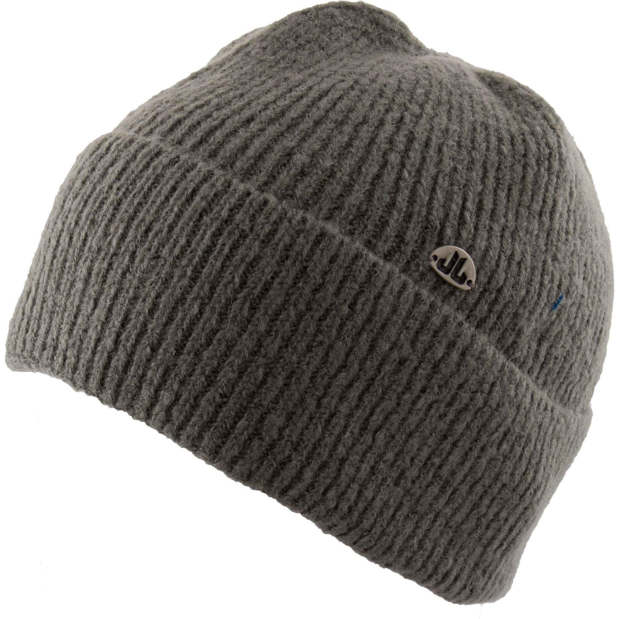 Elegancki i ciepły damski zimowy kapelusz z akrylu w szarym