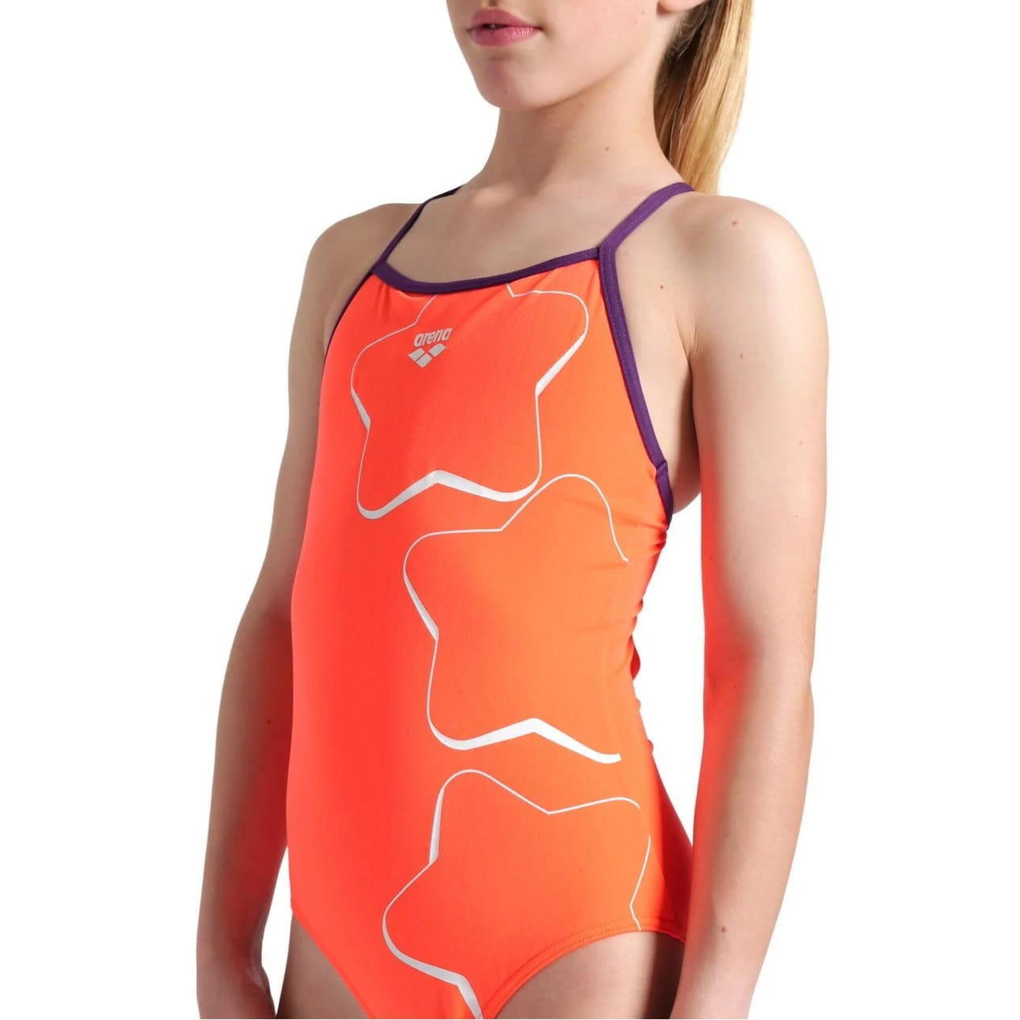 Kostium kąpielowy dziewczęcy Arena Graphic Star Lightdrop