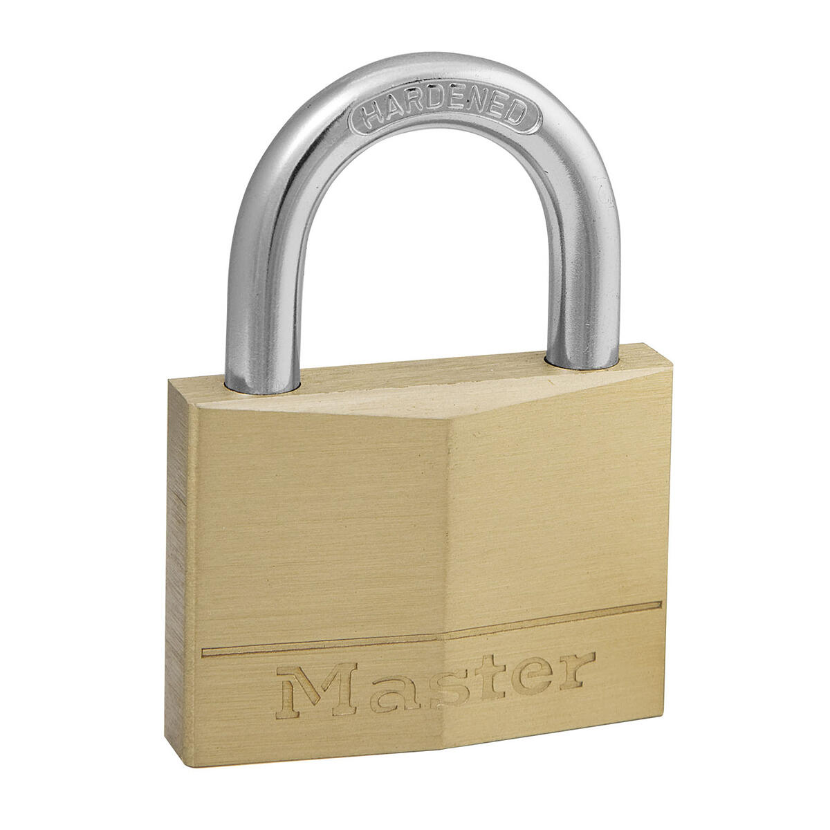Mosiężna kłódka na klucz Master Lock 150EURD, kolor złoty, 6,8 x 5 x 1,4 cm