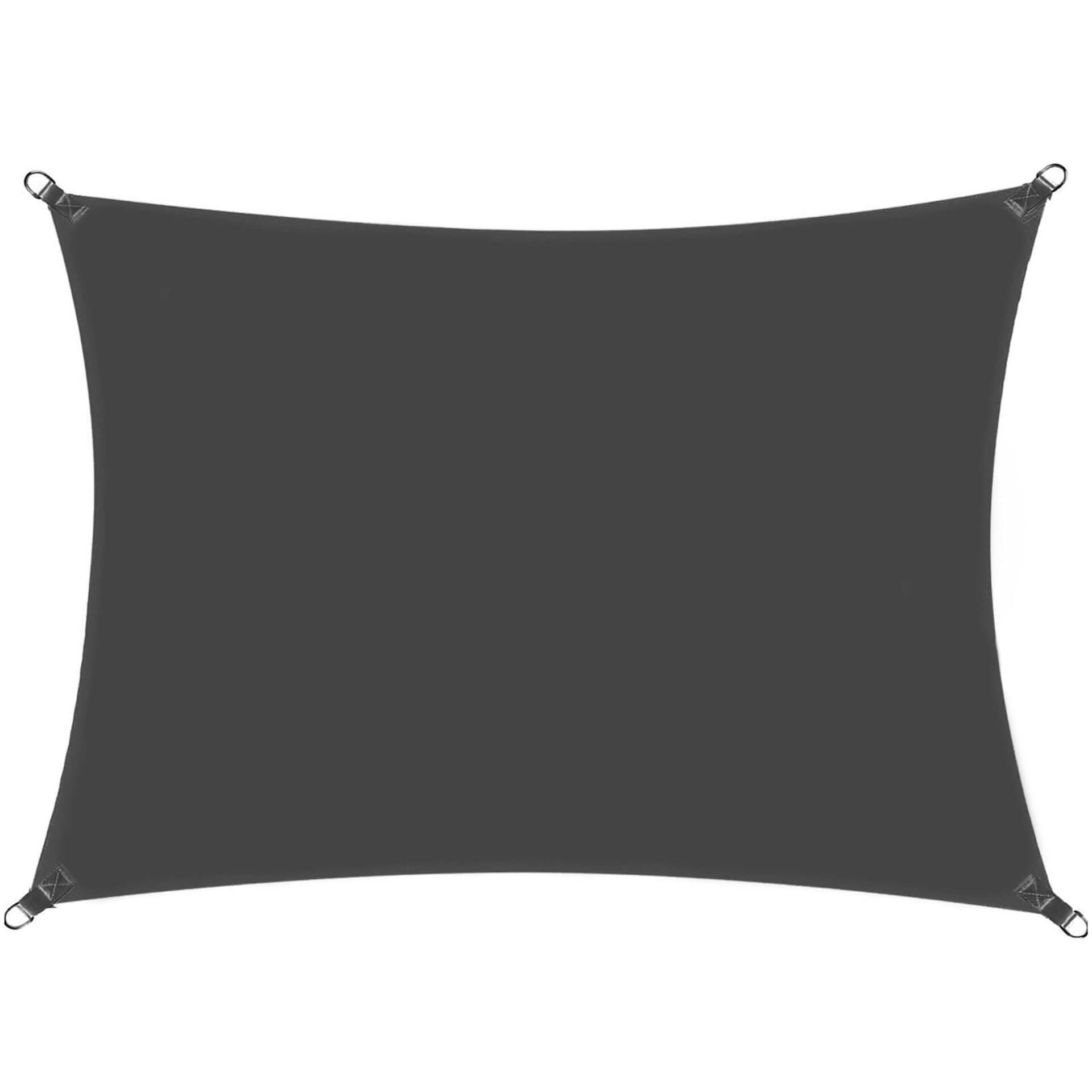 Żagiel przeciwsłoneczny, na biwak, kemping 4x2 m prostokątny, grafitowy