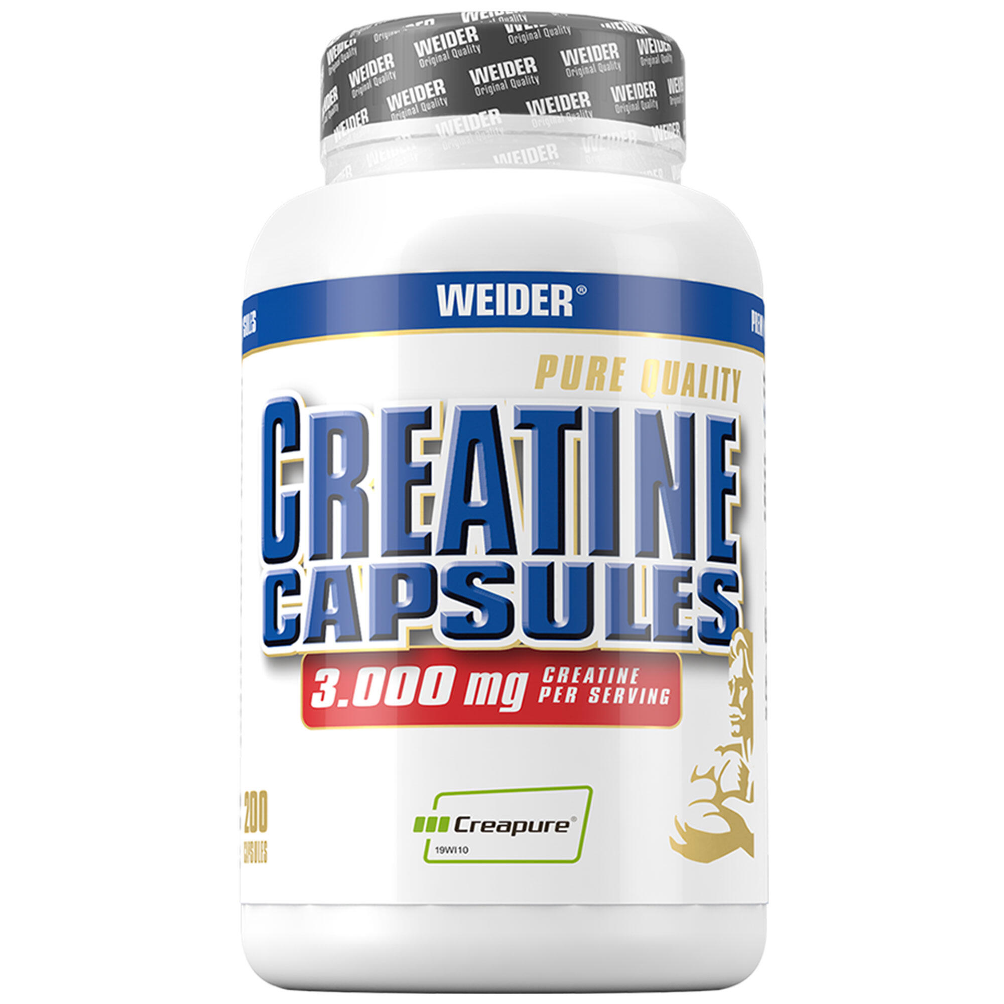 Pure Creatine Caps 200 Capsules