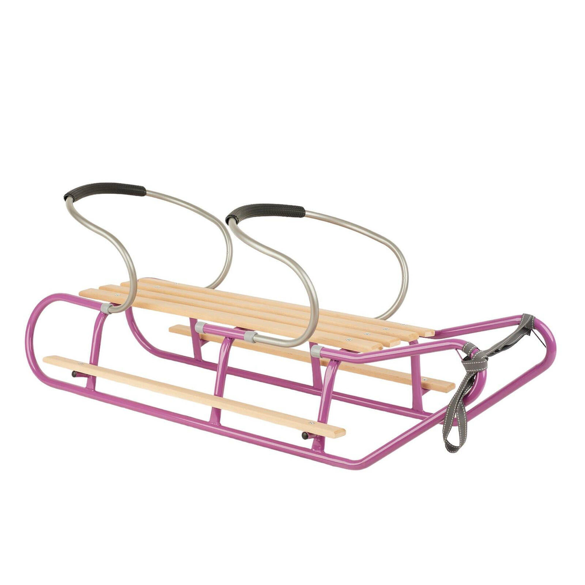 Sanki DUO-MAX z podwójnym oparciem fioletowe