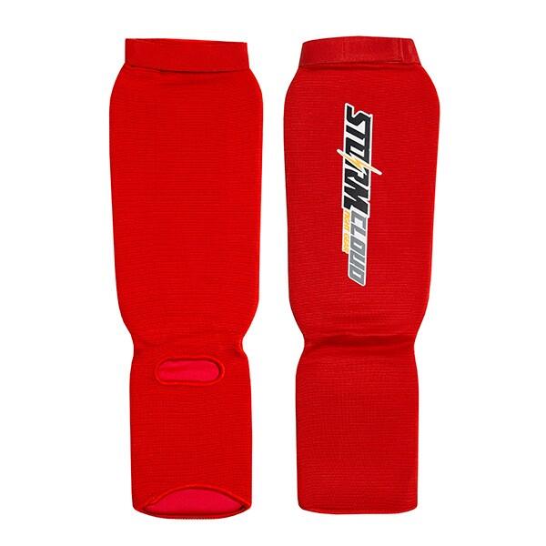 Elastyczne Ochraniacze StormCloud Piszczeli Czerwone M