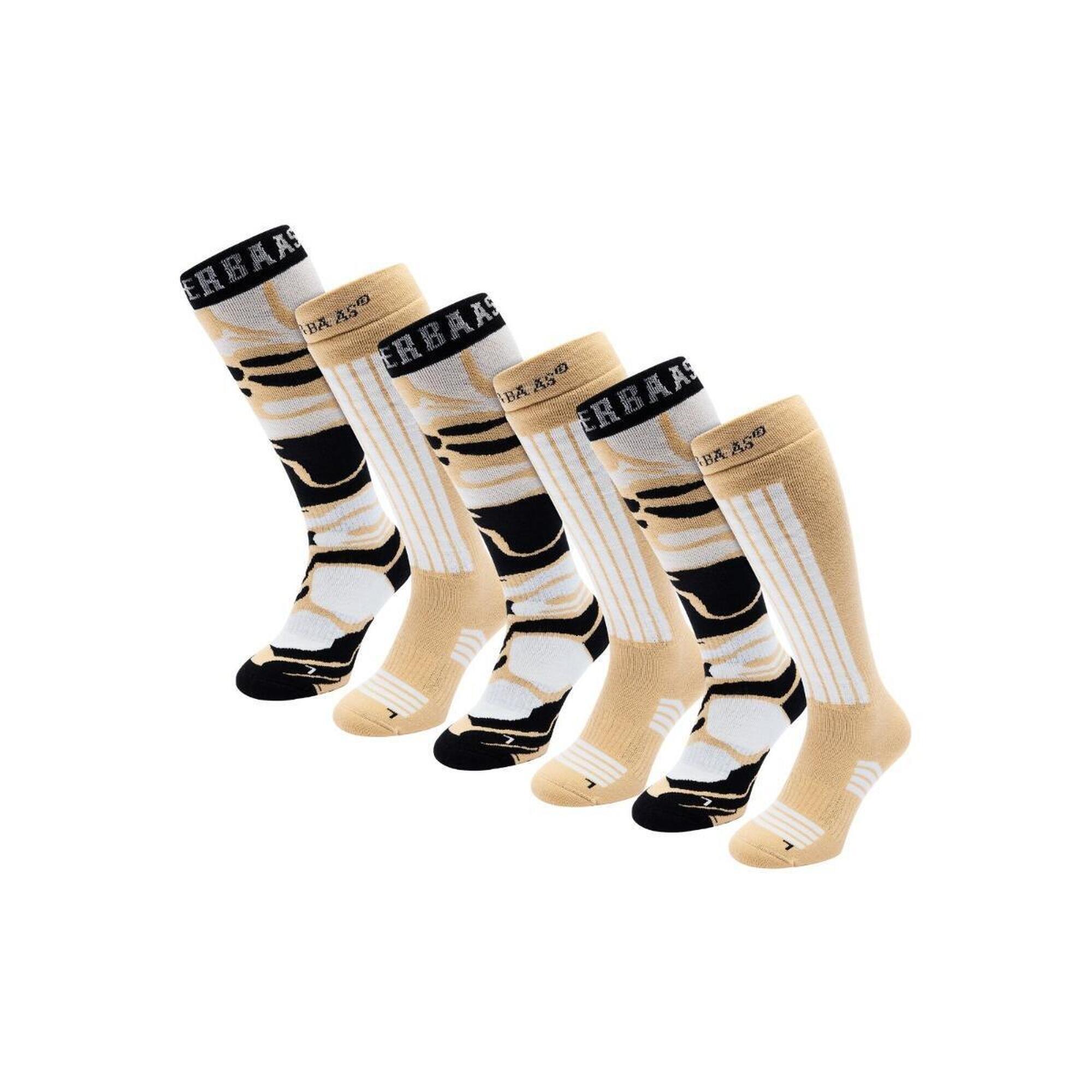 Skarpety narciarskie - Damskie - 6 par - Warm Sand