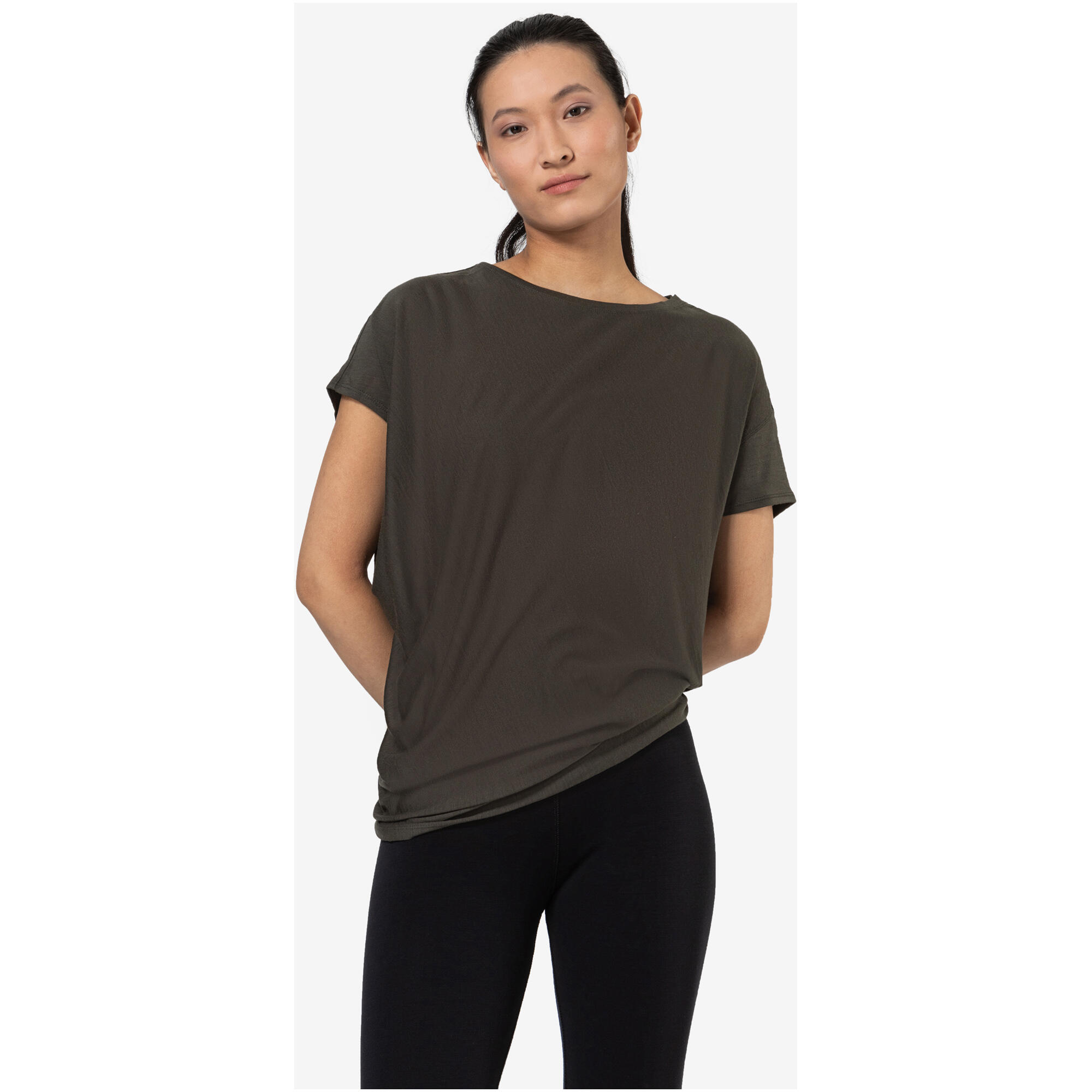 Koszulka z krótkim rękawem damska SUPER.NATURAL Yoga Loose Tee