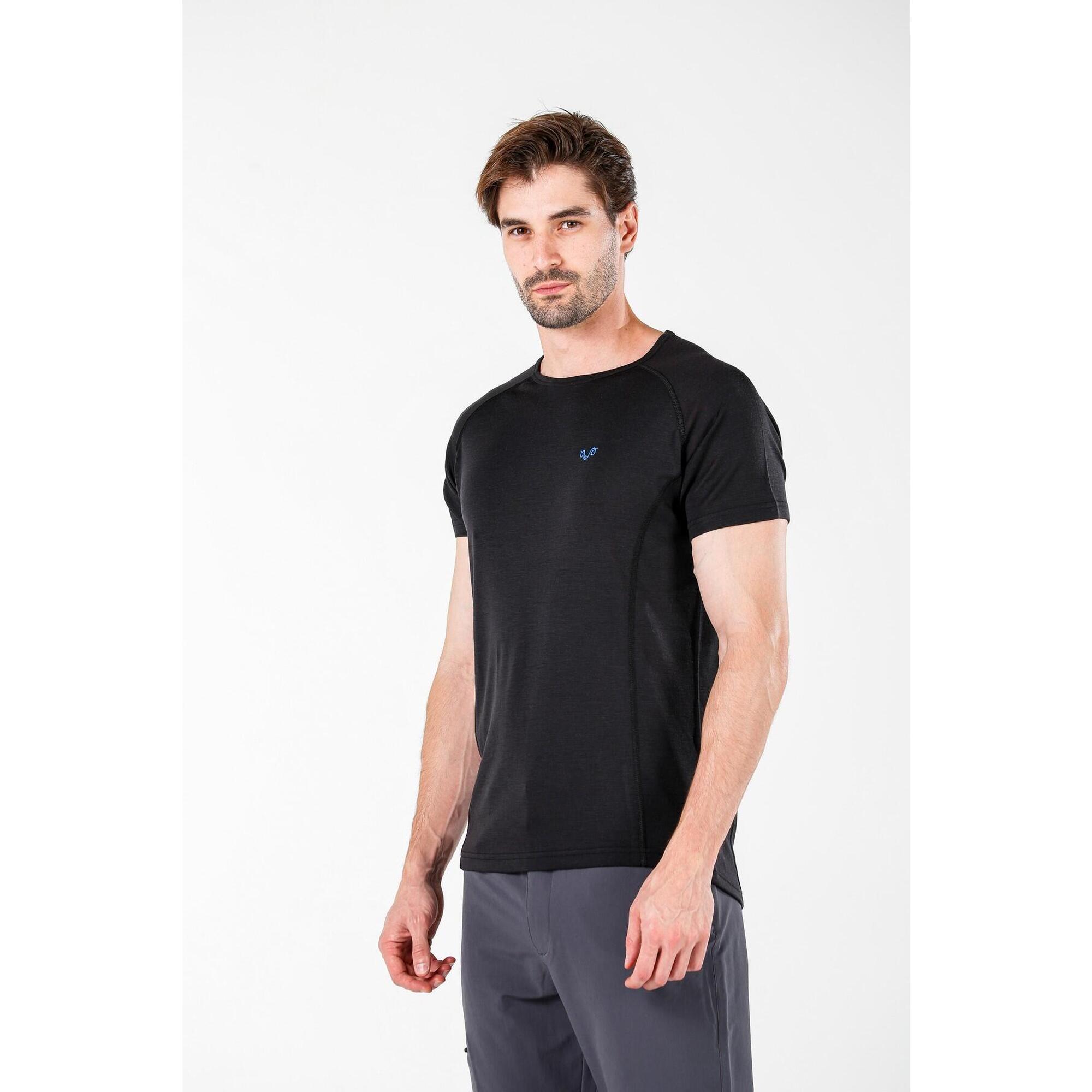 Koszulka termoaktywna męska 100% Merino z krótkim rękawem Woolona Berg