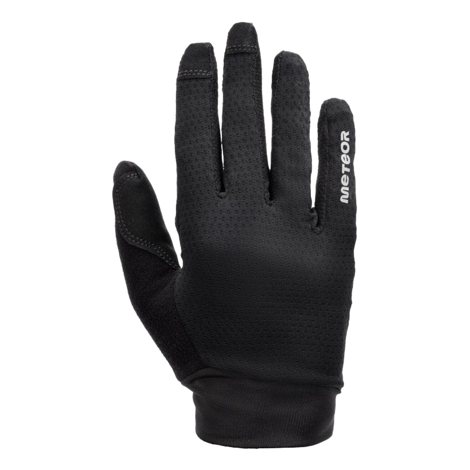 Rękawiczki Rowerowe Unisex Dla Dorosłych MX100 Z Odblaskowymi Detalami