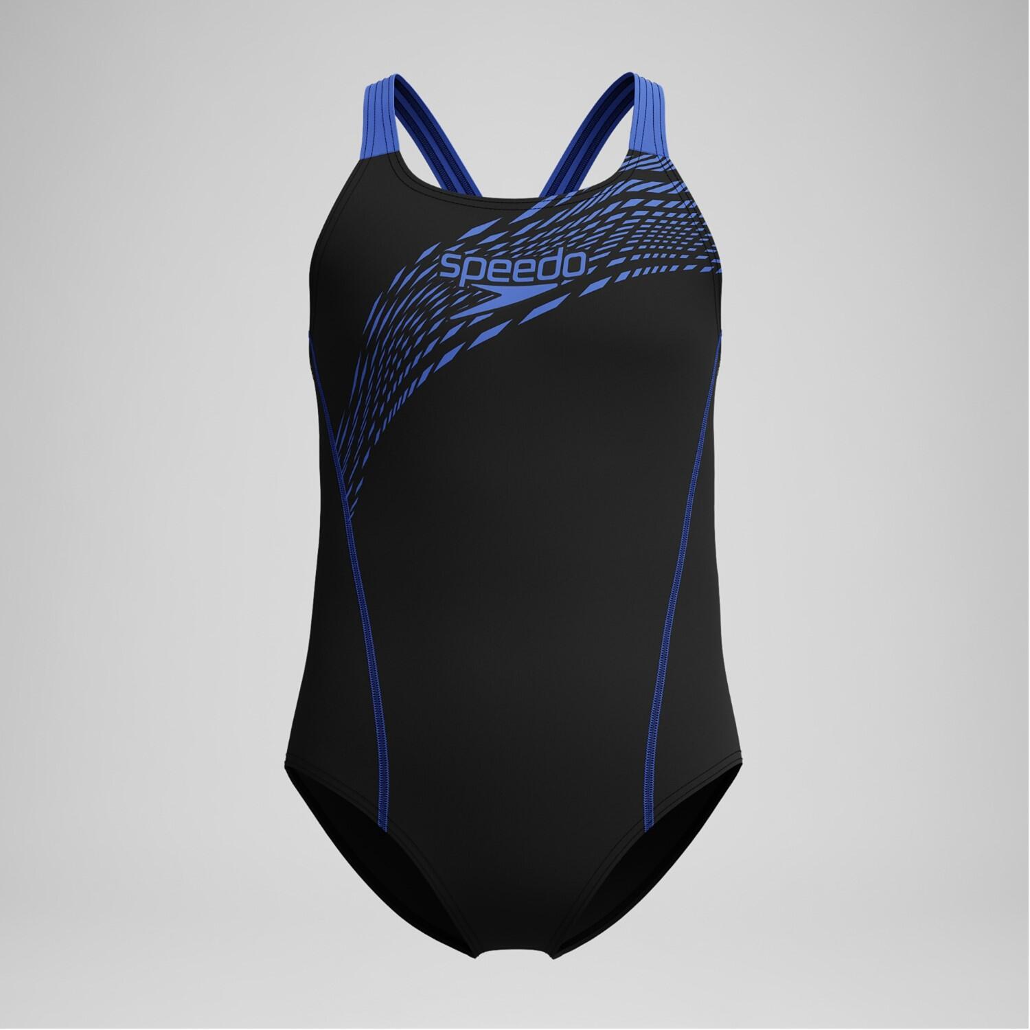 Strój kąpielowy jednoczęściowy na basen dziewczęcy Speedo Medley Logo