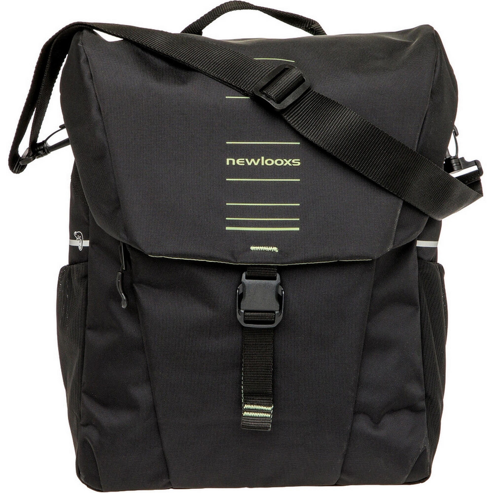 Torba rowerowa na bagażnik Vigo Single, czarno-zielona