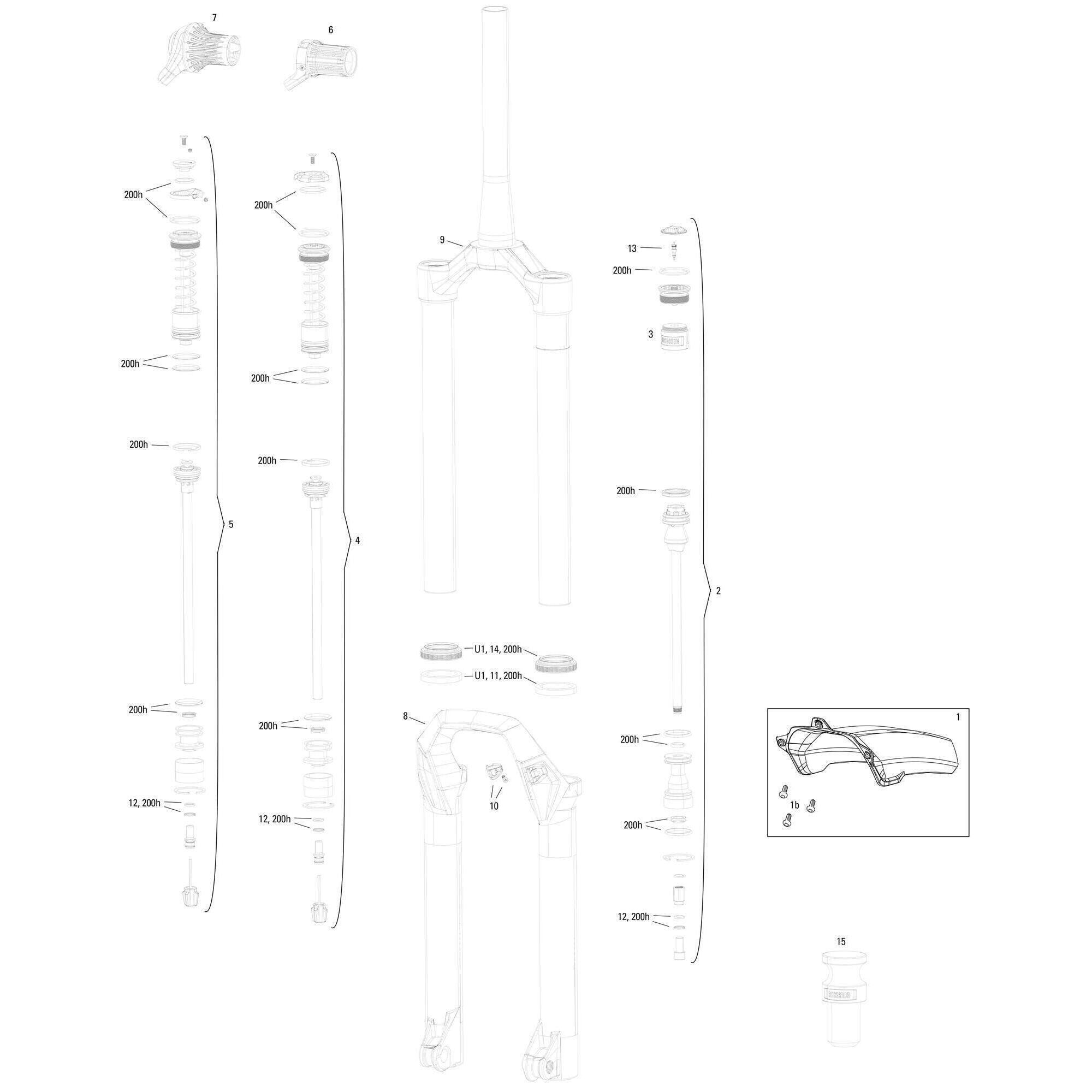 Widelec rowerowy Rockshox Psylo Gold 27,5" 130mm Boost