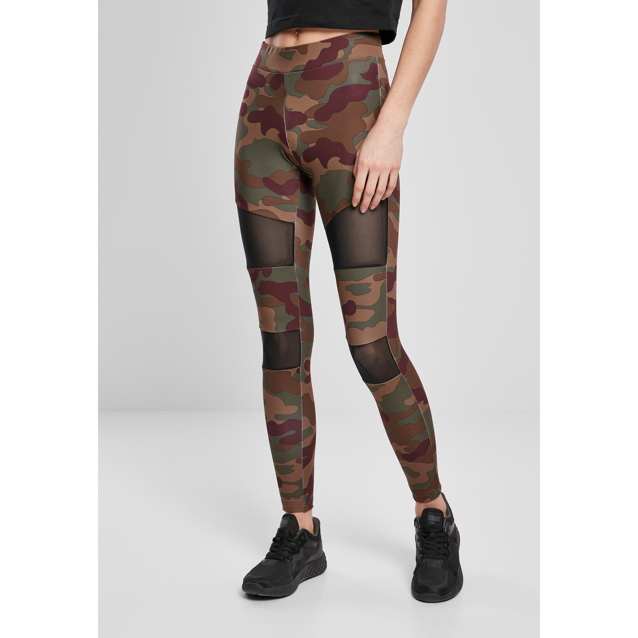 Damskie legginsy Urban Classics camo tech mesh