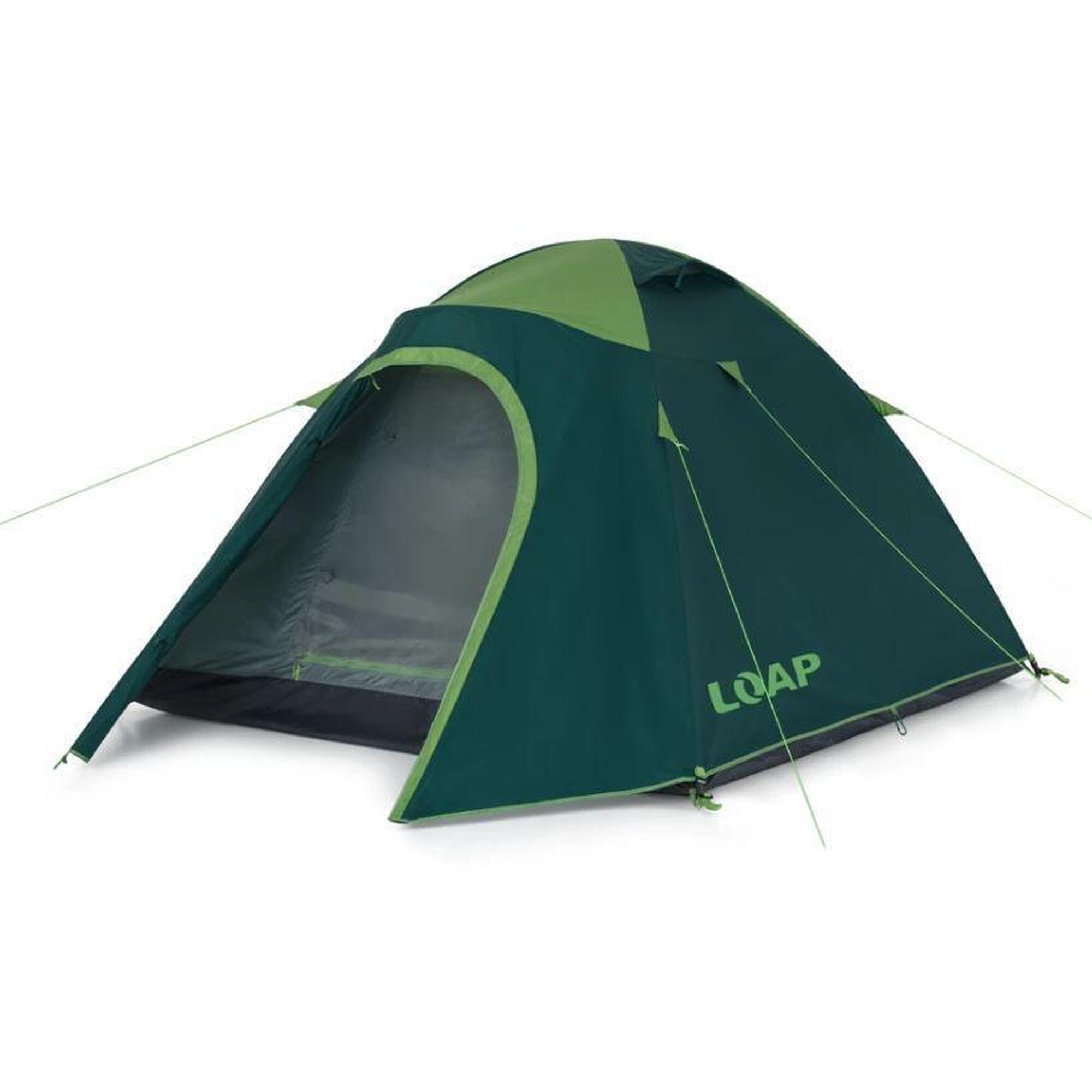 LOAP Granite 4 — Namiot turystyczny 4-osobowy, dwuwarstwowy, zielony