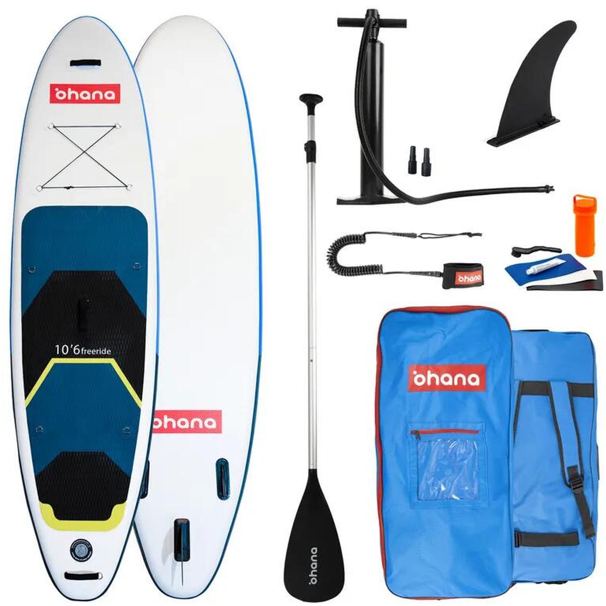 Deska SUP Ohana iSup Freeride RN 10'6 - 260L Blue/Yellow
