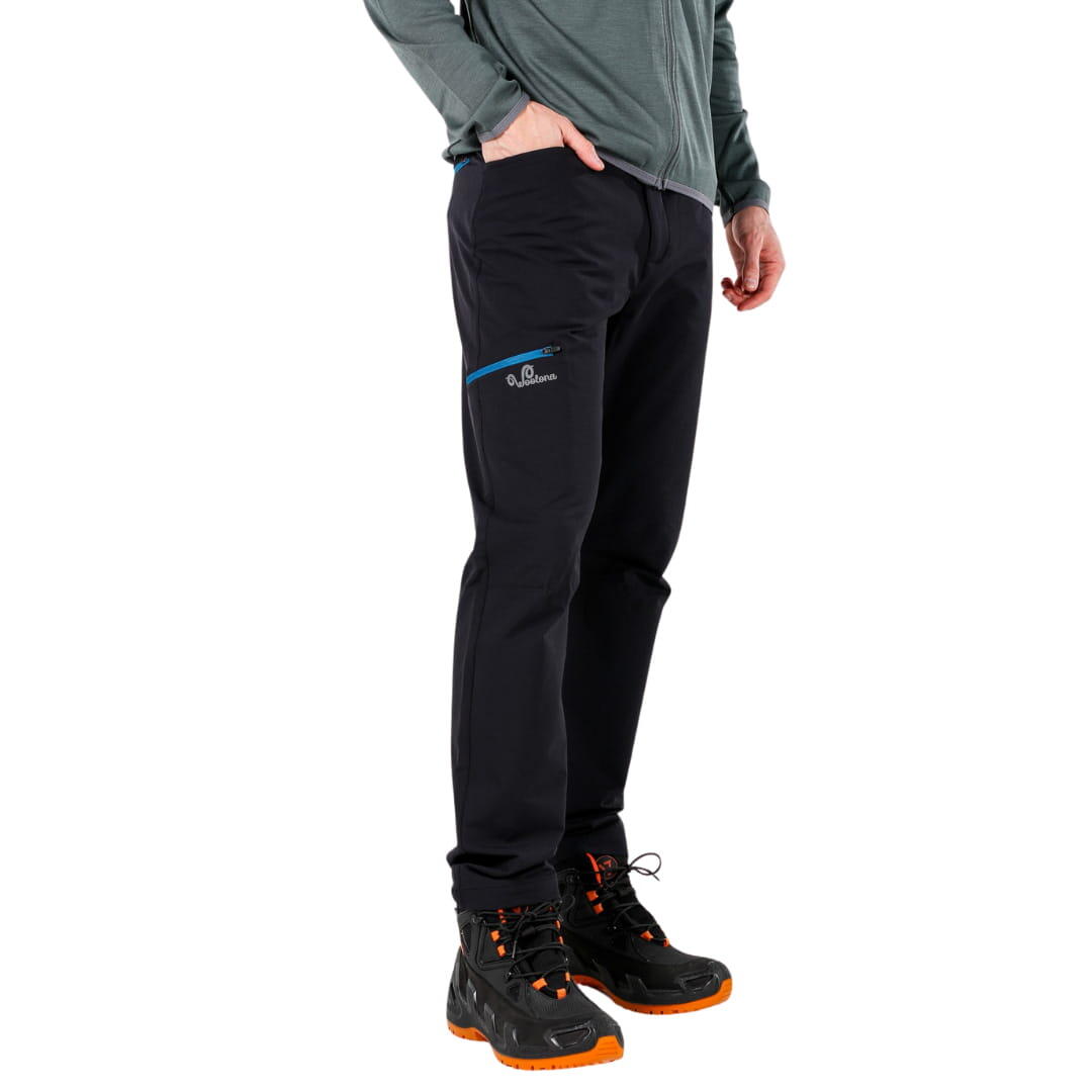 Spodnie turystyczne męskie z wewnętrzną warstwą 100% merino Woolona Trek