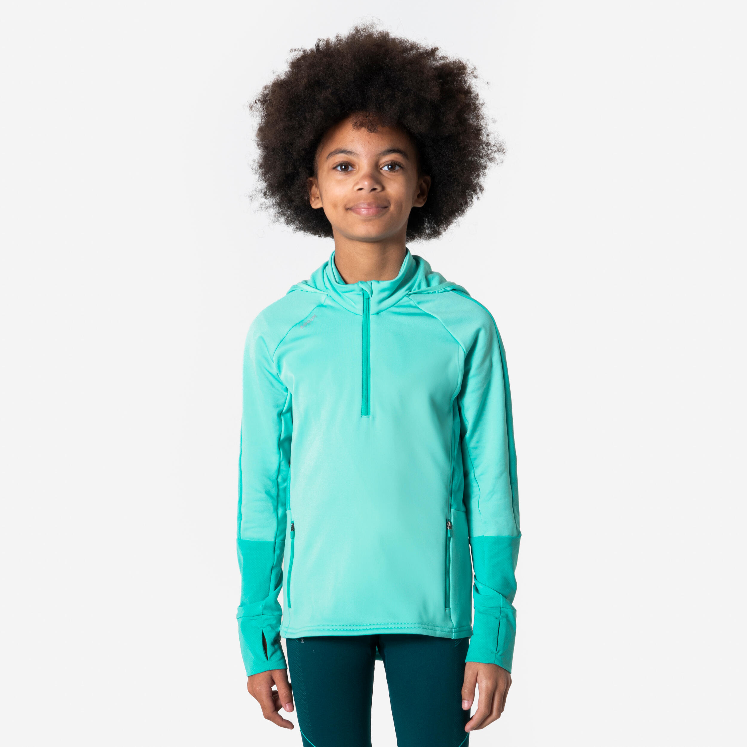 Bluza do biegania dziecięca Kiprun Warm+ ocieplana