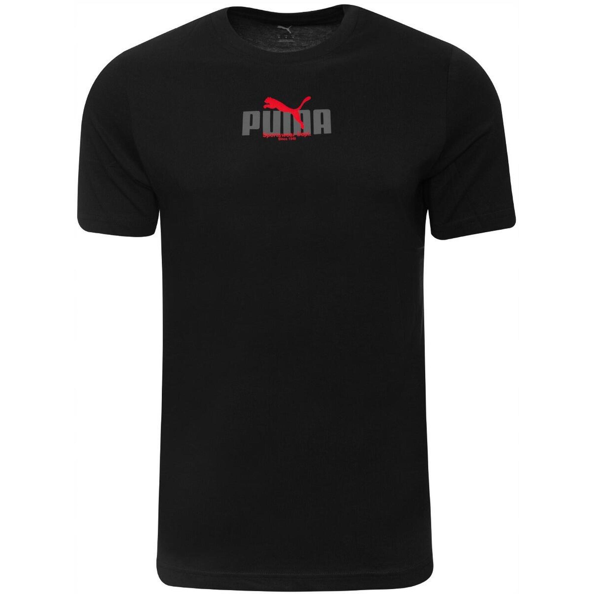 Koszulka na co dzień Męska Puma T-Shirt Bawełniana Sportowa