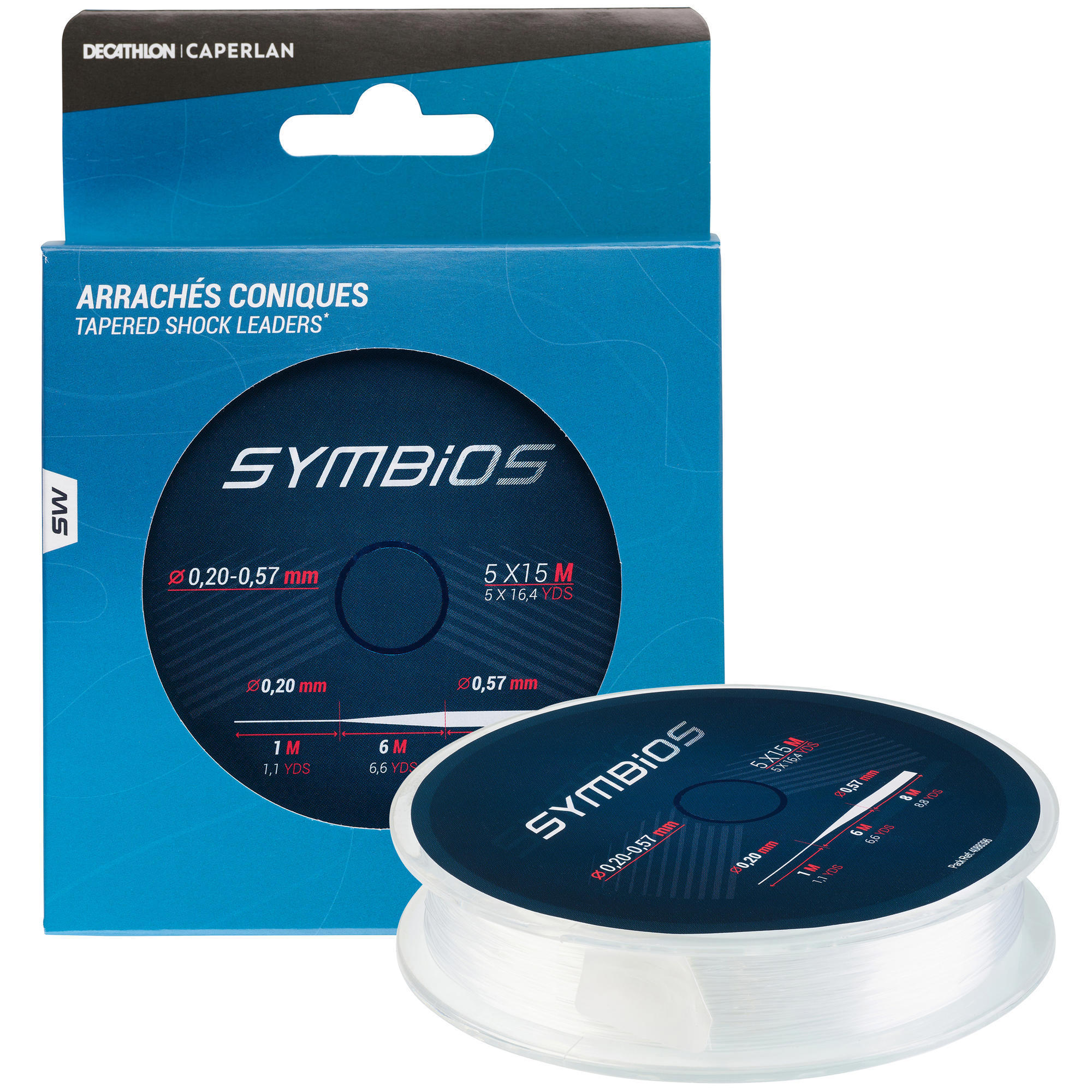 5 konicznych przyponów strzałowych 0,20-0,57