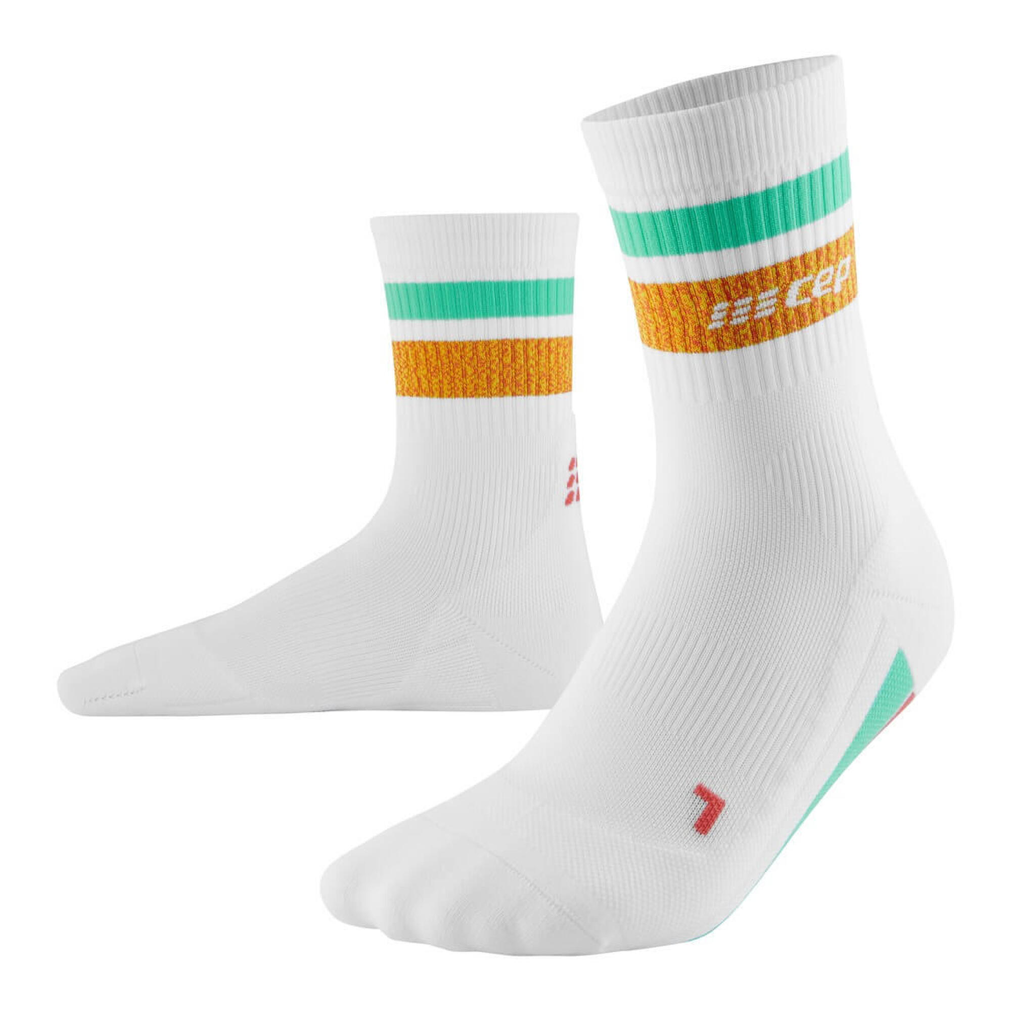 Skarpety kompresyjne damskie sportowe CEP Miami Vibes 80's krótkie