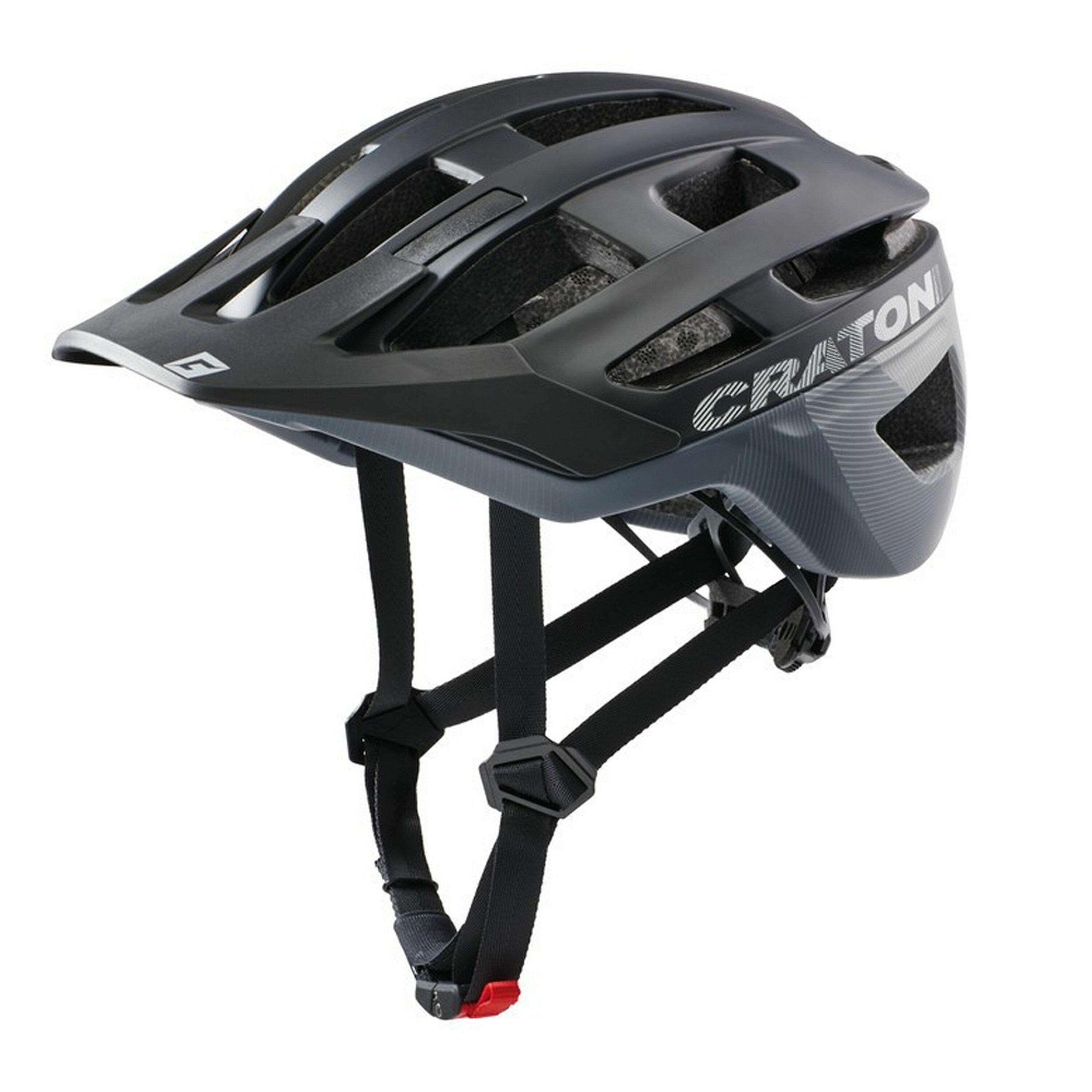 Kask rowerowy MTB AllRace, czarno-szary