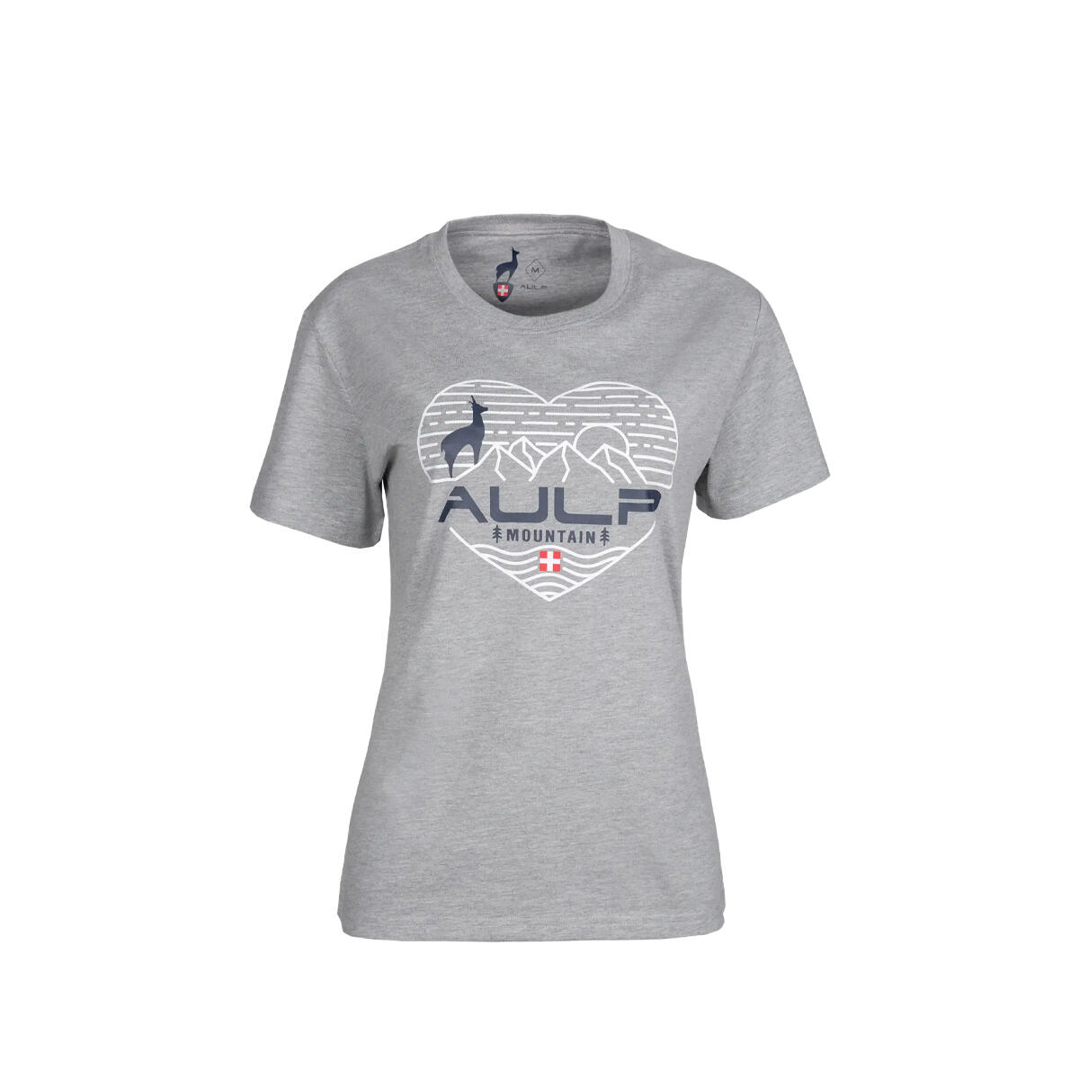 Koszulka damska AULP ROSSI bawełniana oddychająca luźny krój