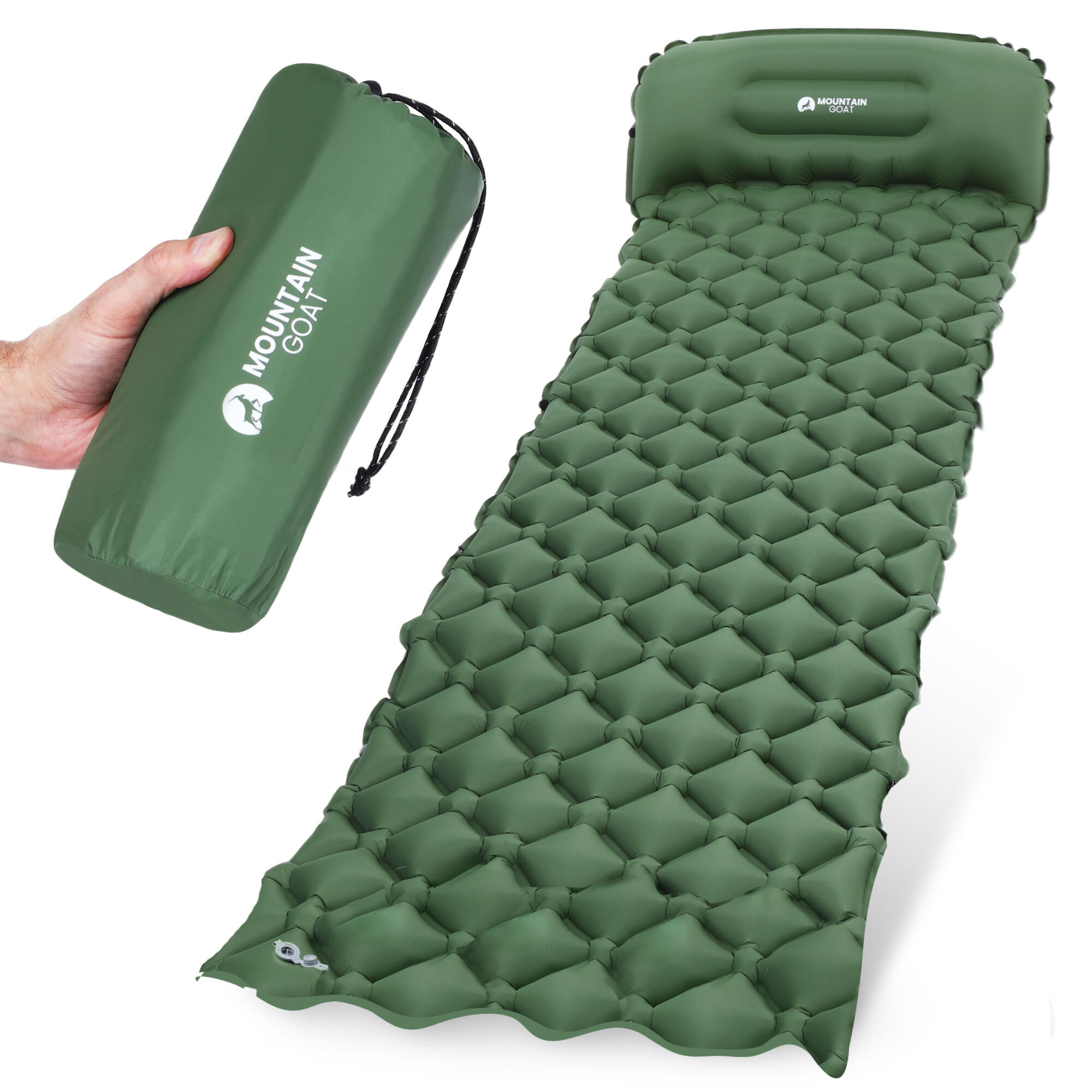 Dmuchany materac turystyczny jednoosobowy MOUNTAIN GOAT