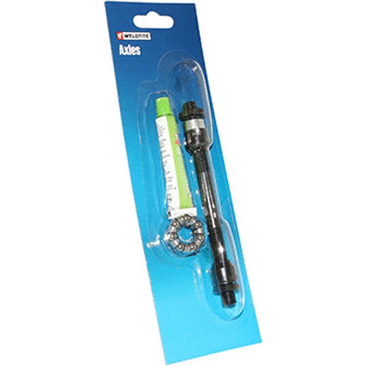 Oś tylnego koła szosowego drążona, ze smarem i koszykiem na kulki P2R