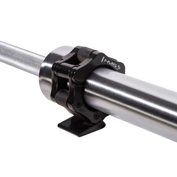 Gryf olimpijski 2200mm GO900 + zaciski ZG1500 LOCK JAW SILVER HMS Premium