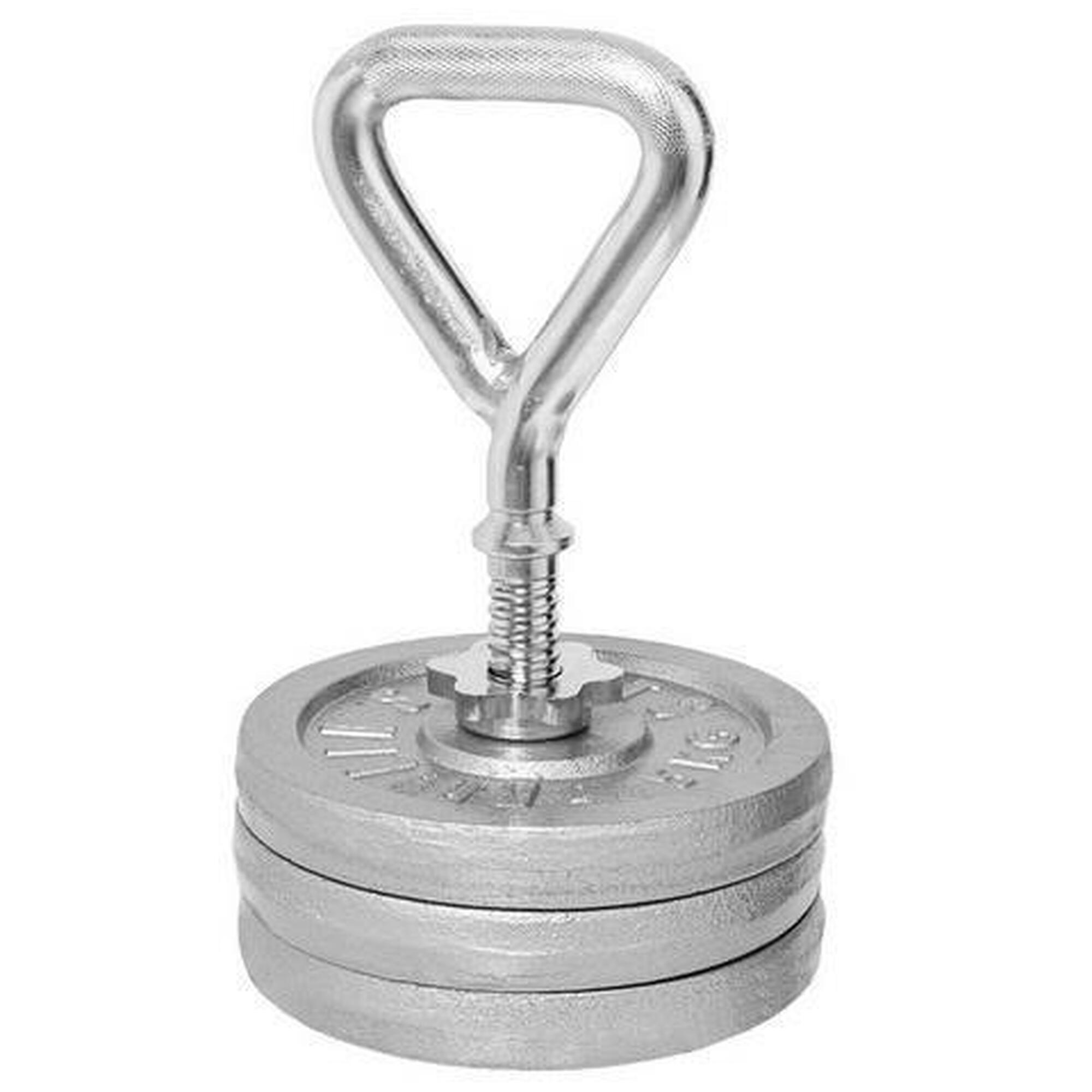 Kettlebell regulowany 10 kg (gryf + obciążenie 3 x 2,5 kg)